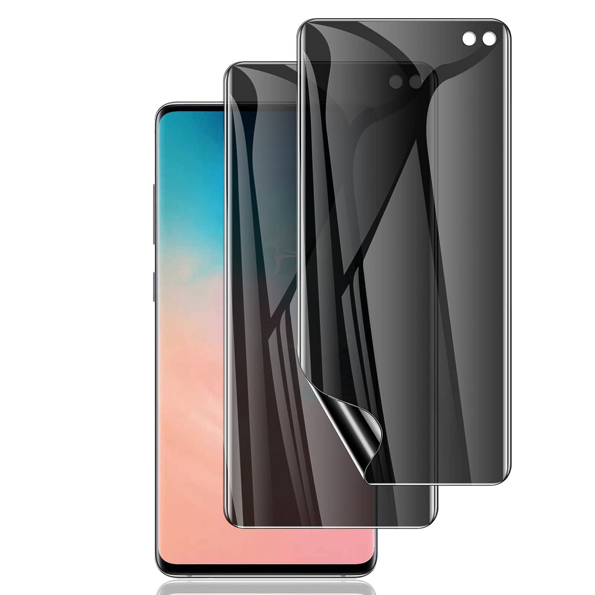 Lywhl [2 Pack] For Samsung Galaxy S10 Plus Privacy Screen Protector, Anti-Spy Private Flexible Tpu Film For Samsung Galaxy S10+ 