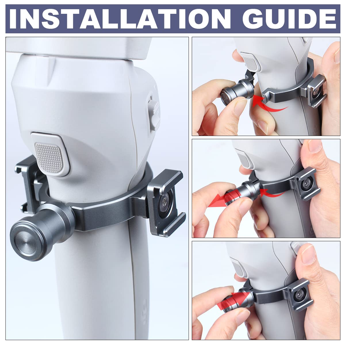 Cold Shoe Adapter For Dji Osmo Mobile Se 7P Om6 & Om4 Om5 & Om3 Dji Osmo Mobile Se 7P 3 4 5 6 Accessories,Applied To Microphone