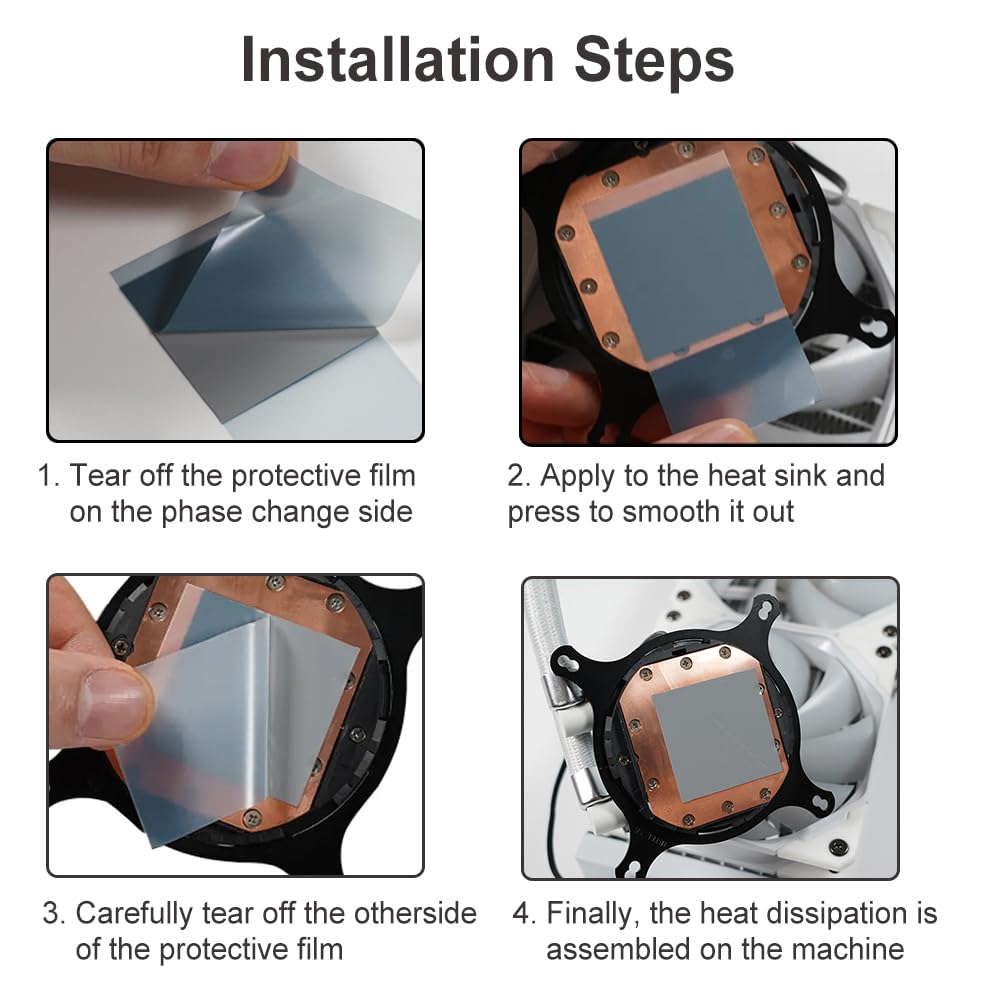 Ptm7950 31X50X0.2Mm Phase Change Thermal Pad, Joyjom High Conductive Silicone Grease 8.5W/Mk Cpu Thermal Paste For Ps5 Steam Dec
