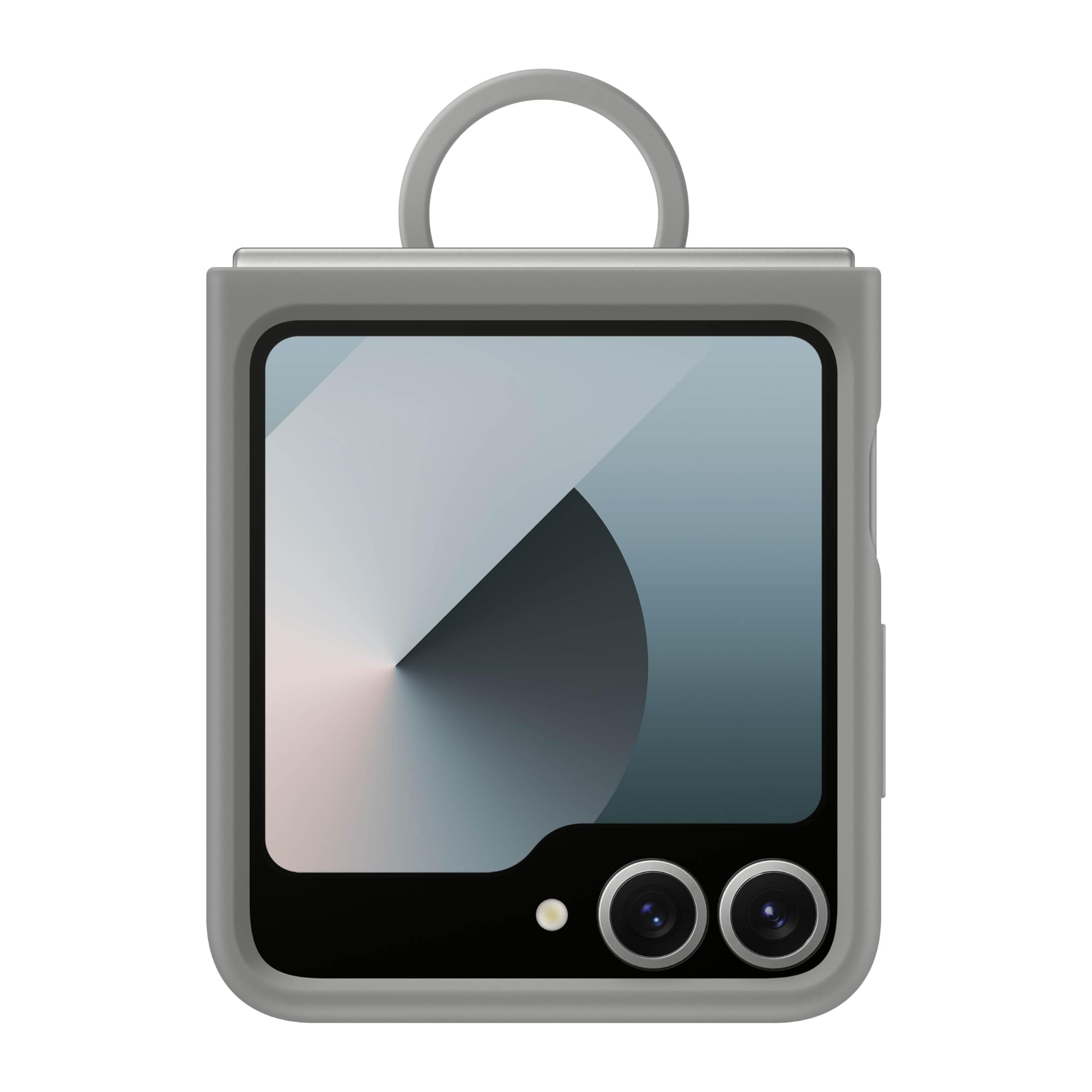 SAMSUNG Galaxy Z Flip 6 Silicone Phone Case, Protective Cover with Built-in Ring, Nonslip Grip, Slim, Soft, Comfortable Design, 