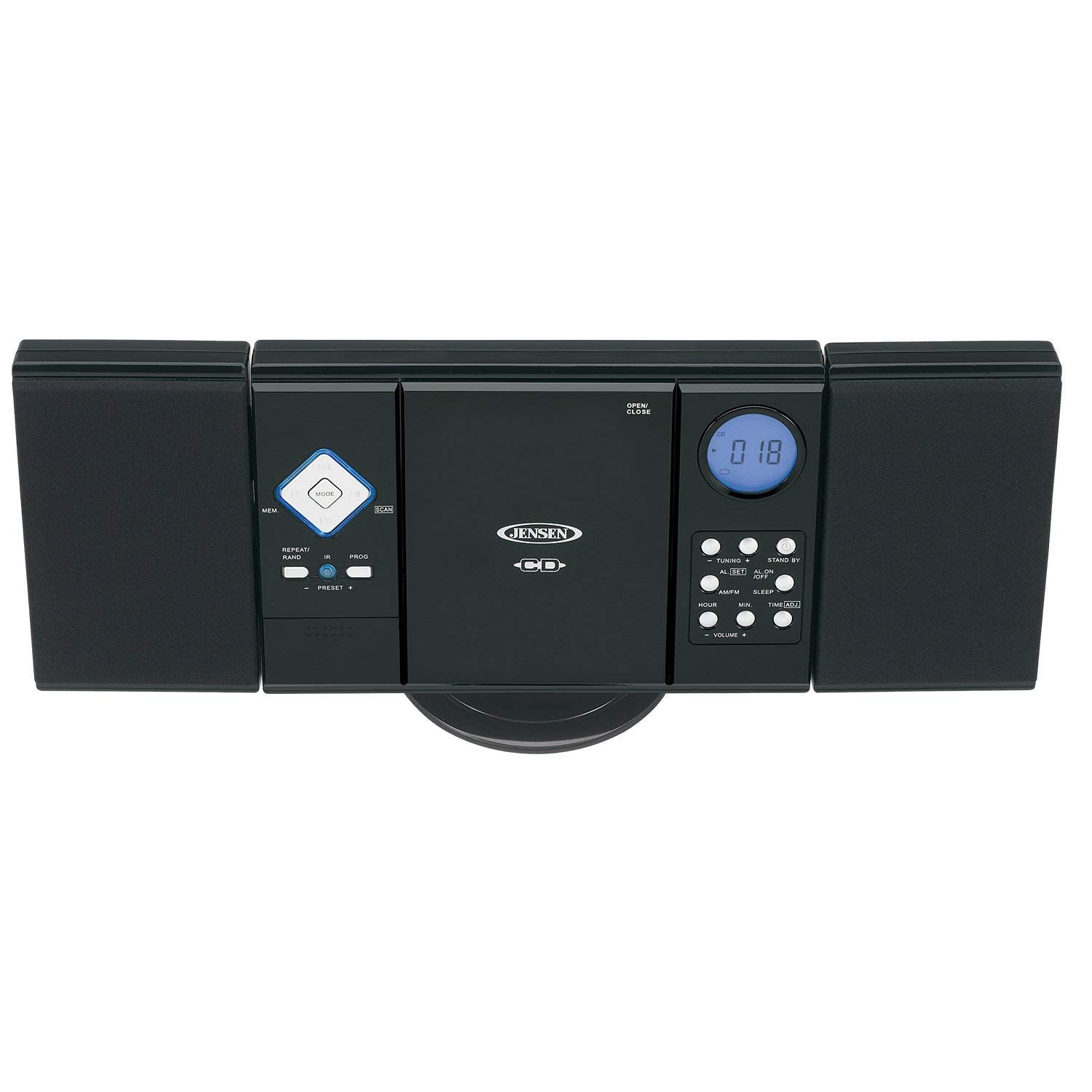 Jensen Jmc 180 Wall Mountable Cd System With Am/Fm Stereo Receiver , Black