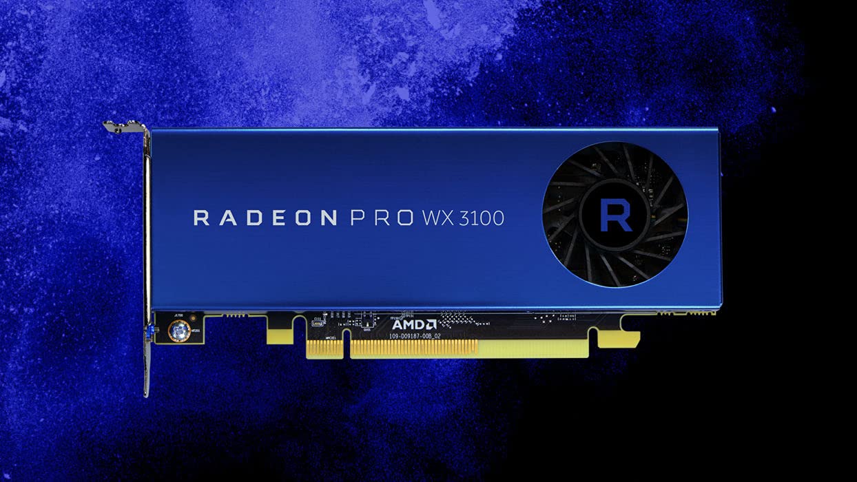 Amd Radeon Pro Wx 3100 Graphic Card   1.22 Ghz Core   4 Gb Gddr5   Half Length   Single Slot Space Required