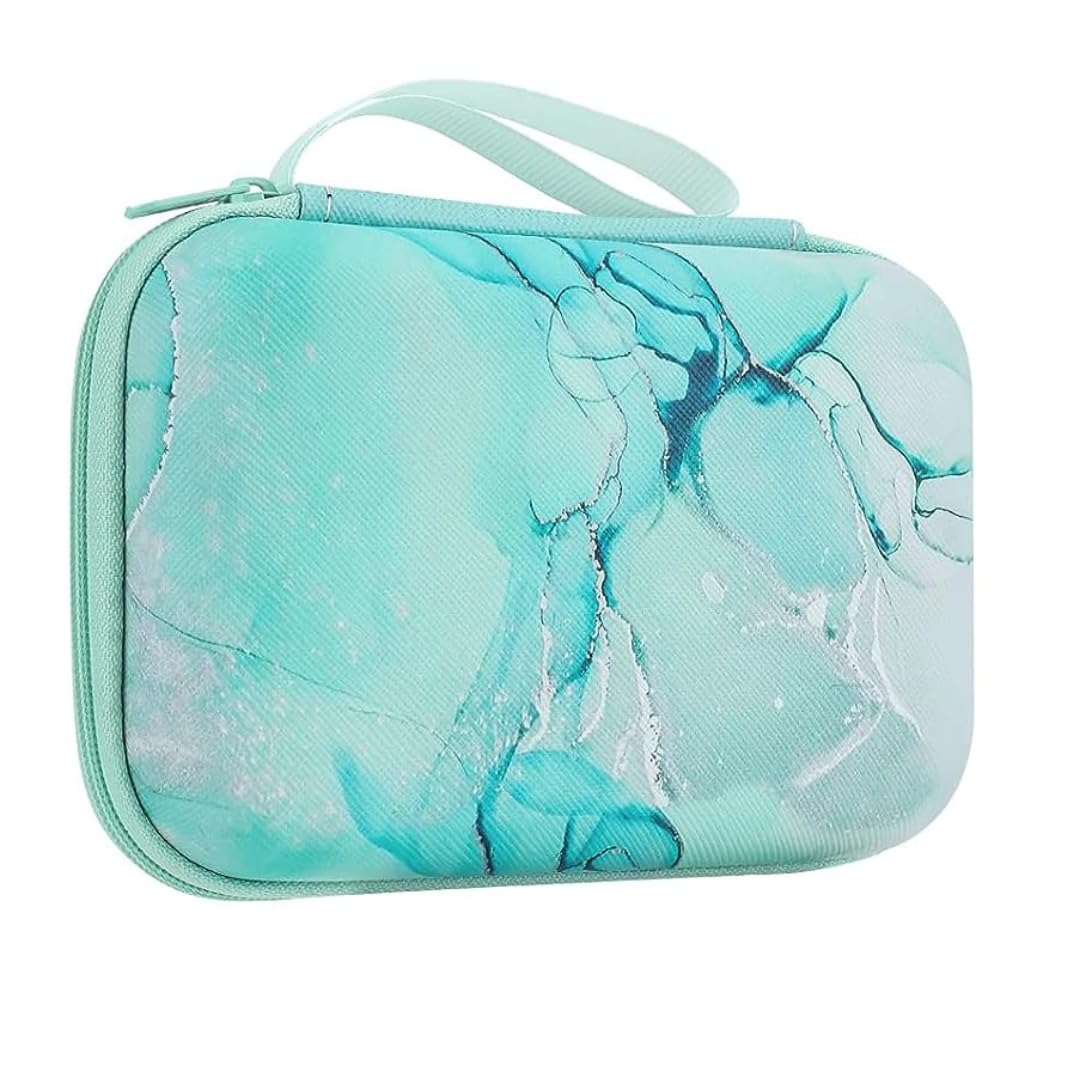 Lp External Hard Drive Portable Carrying Case, Green Marble