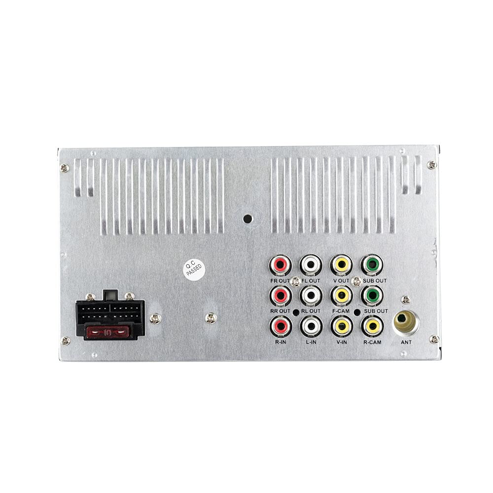 Dual 7'' Mechless Double Din Multimedia Bluetooth Receiver Usb Mirroring For Android & Apple