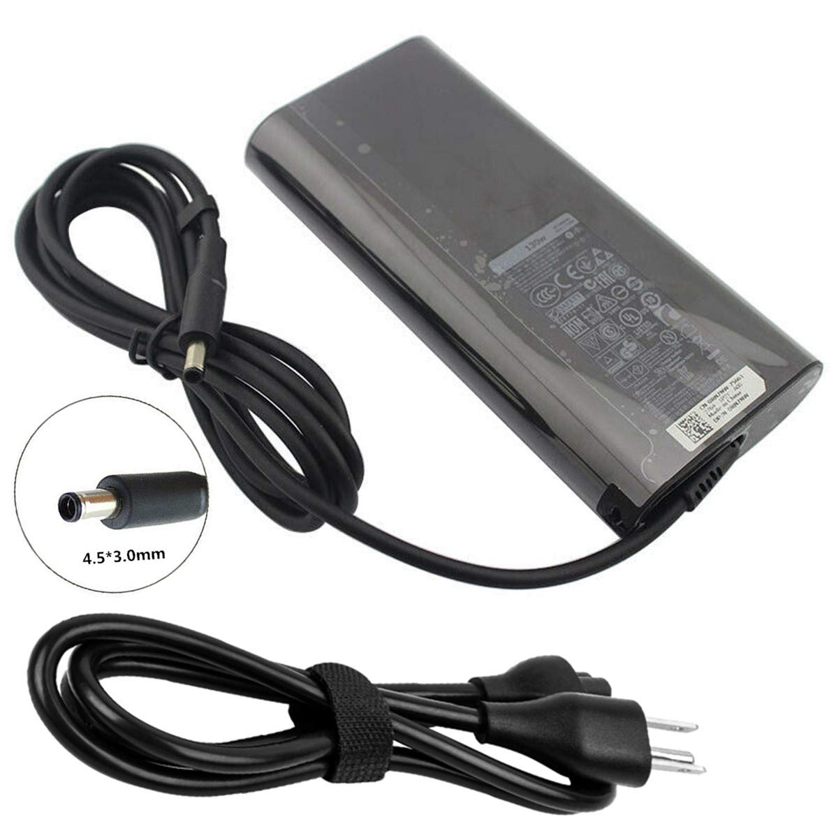 130W Laptop Charger For Dell Xps 15 7590 9530 9550 9560 9570 P56F P31F Inspiron 7347 7348 7459 Precision M3800 5510 5520 5530 55