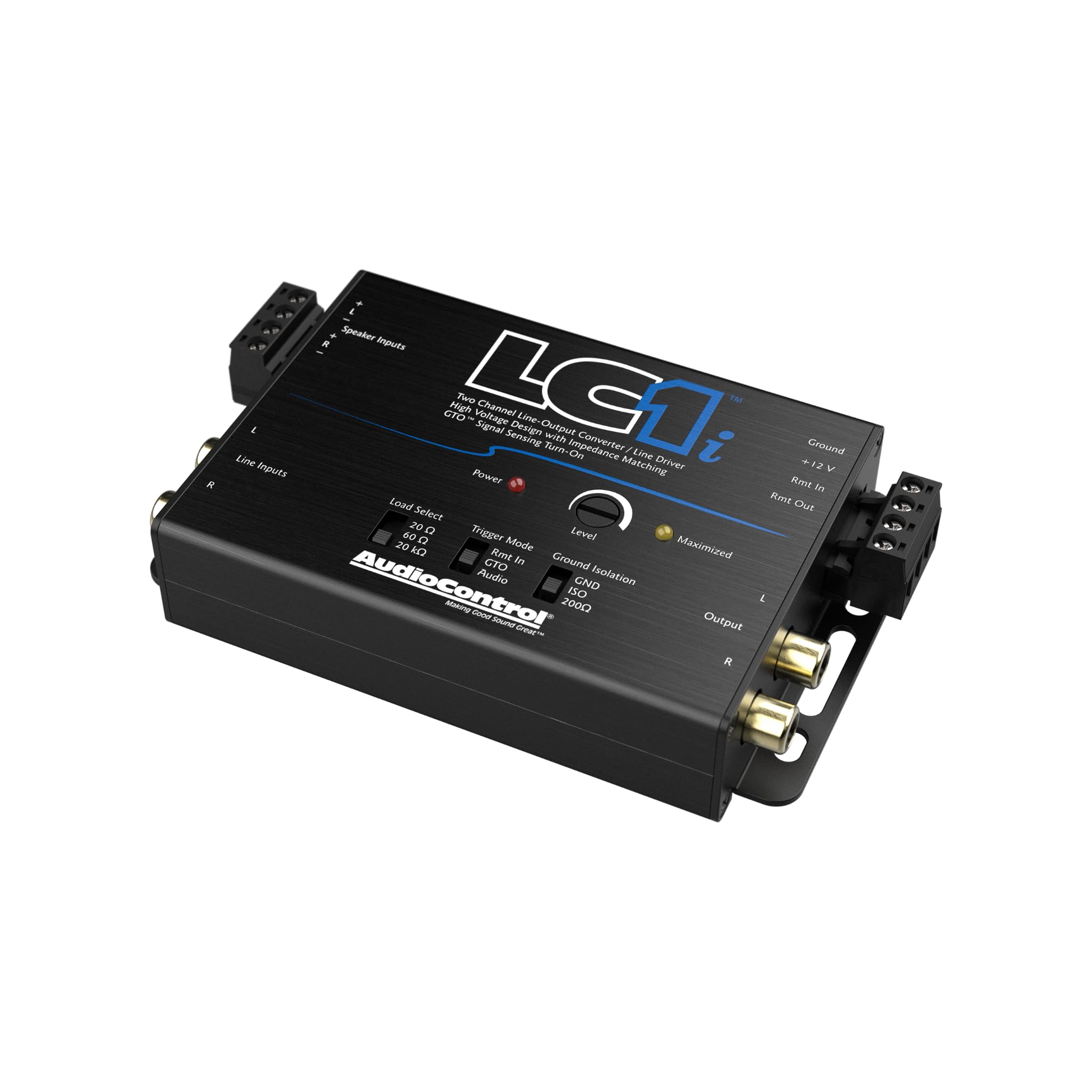 Audiocontrol Lc1I Active 2 Channel Line Driver/Line Output Converter, Provides Input Signal To Add Amplifier To Factory Car Radio, Impedance Matching, Distortion Free
