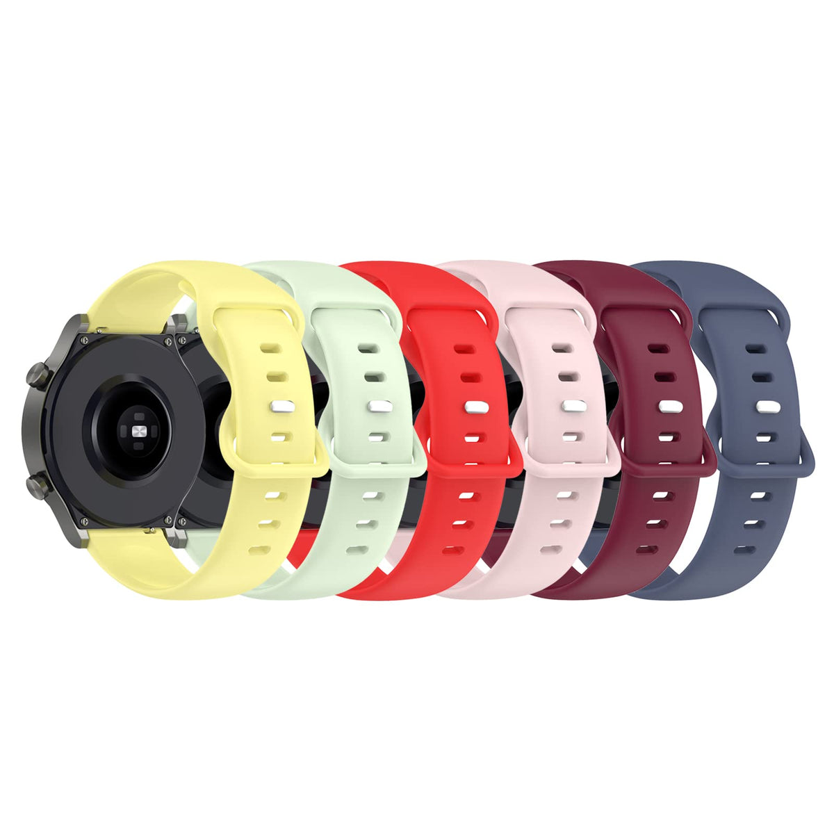 Watch Bands Compatible With Coros Apex 46Mm/Apex Pro Strap Silicone Wristband Strap Replacement Bracelet Blet For Coros Apex 46M