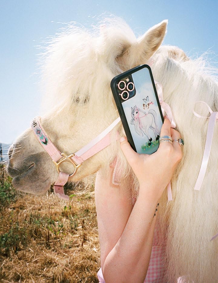 Wildflower Cases - Precious Pony Case, Compatible With Apple Iphone 15 Plus | Horse, Blue, Sky, White, Coquette, Cute - Protecti