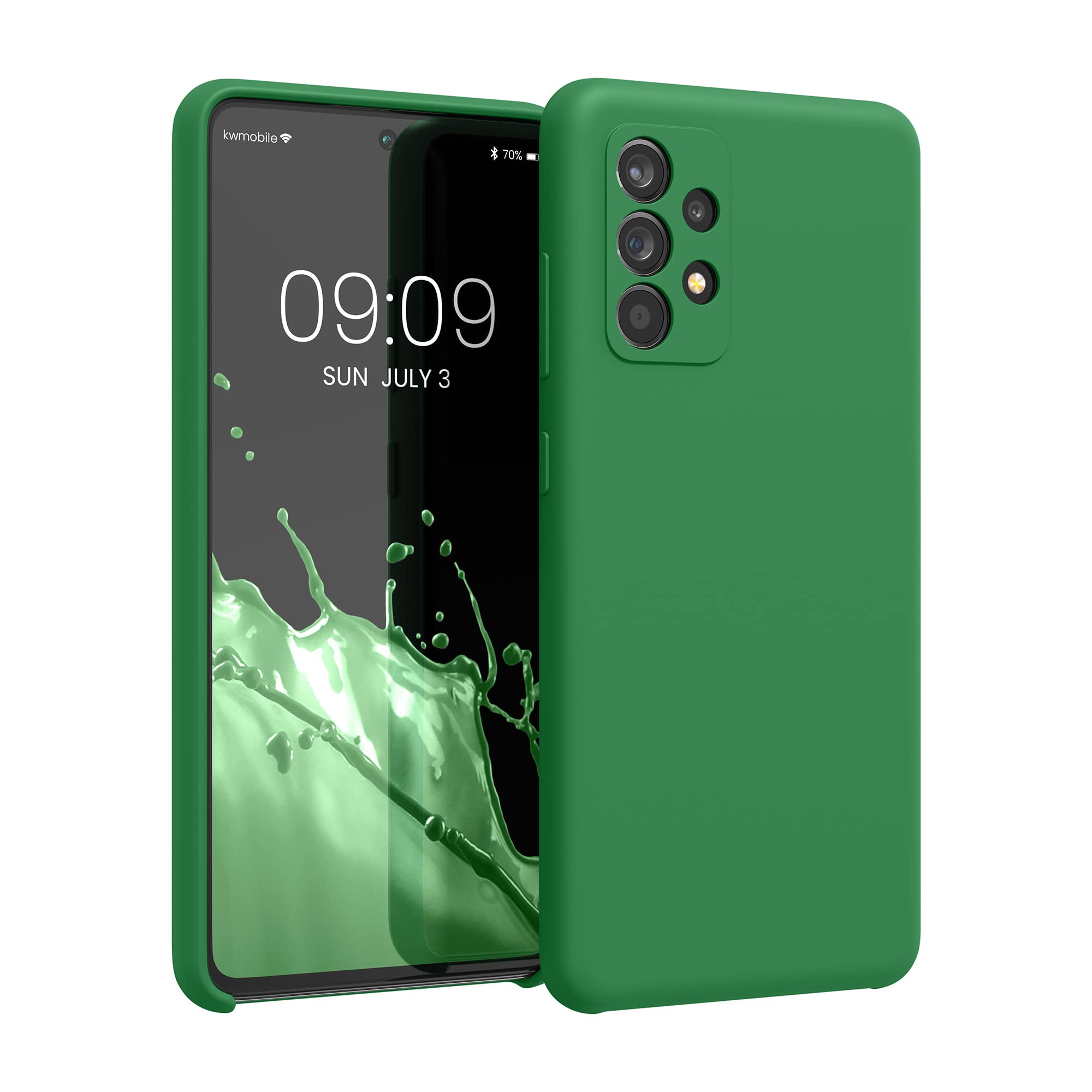 Kwmobile Case Compatible With Samsung Galaxy A52 / A52 5G / A52S 5G Case   Tpu Silicone Phone Cover With Soft Finish   Pixie Gre