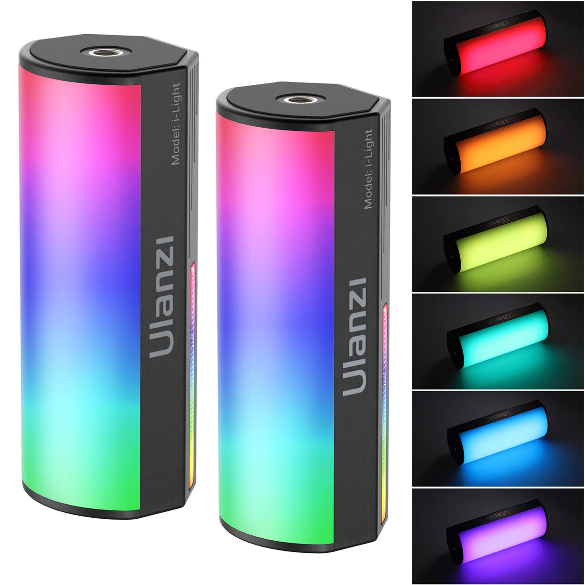 Ulanzi 2 Pack Handheld Light Wand, 360 Rgb Led Video Light For Photography, 2000Mah Rechargeable Light Stick For Video Shooting,