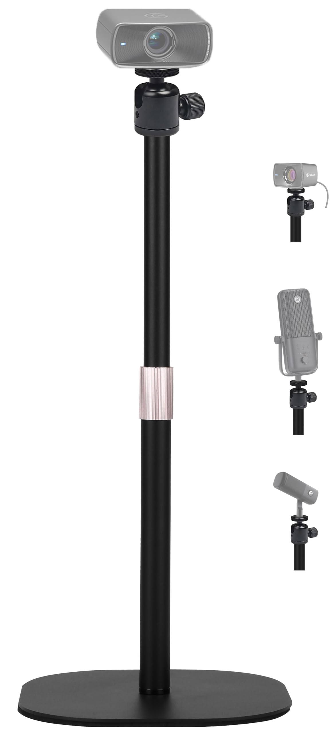 Heavy-Duty Facecam Webcam Stand, Tabletop Webcam Tripod Holder Compatible with Elgato Facecam,Facecam pro,Facecam MK.2 Webcams a