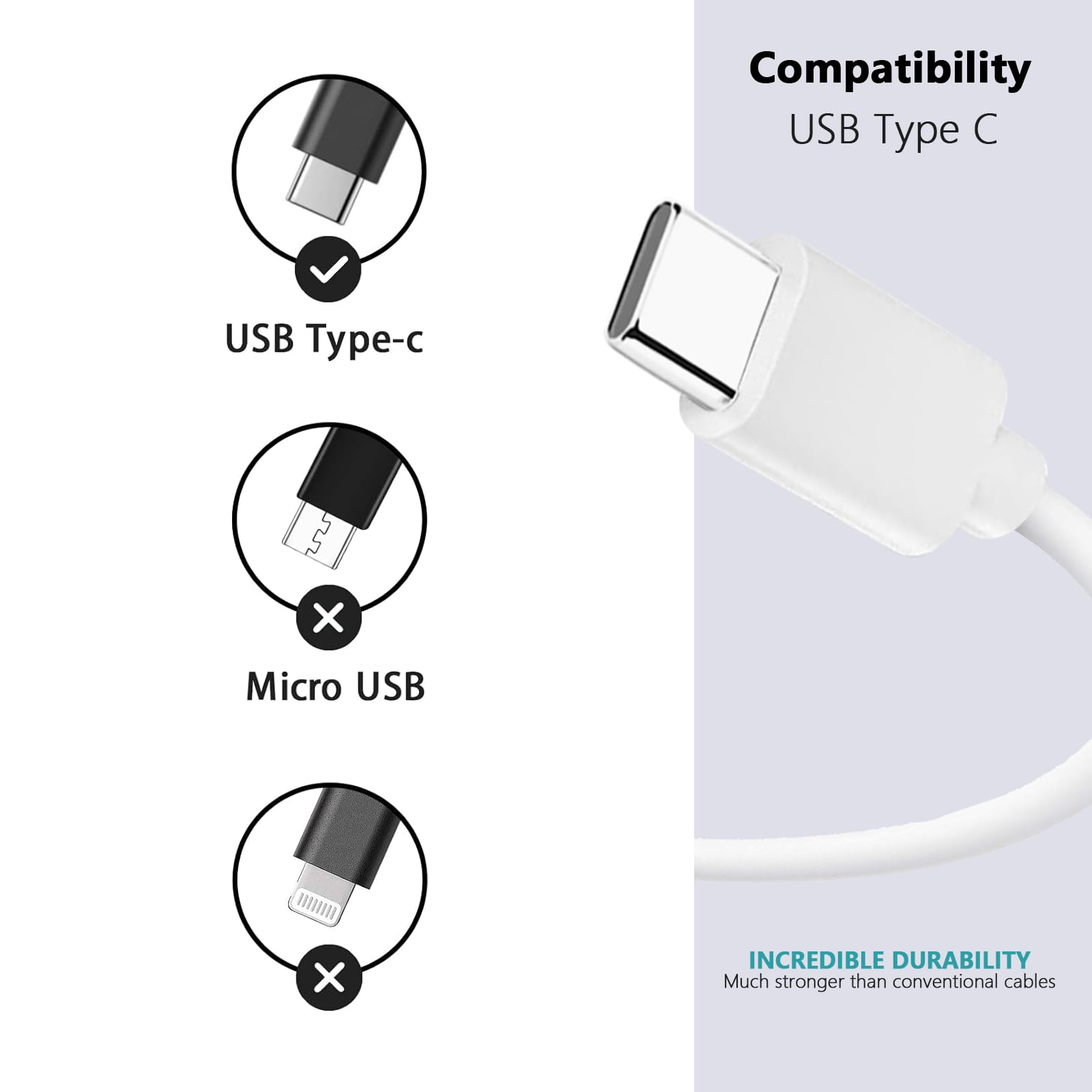 6Ft Iphone 15 Car Data Cord Usb A To Usb C Cable For Iphone 15 15 Pro Max 15 Plus Ipad 10Th Gen Ipad Pro 12.9/11 Ipad Air 5Th Ge