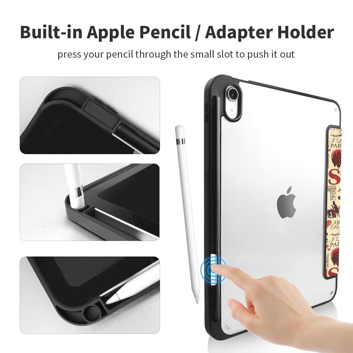 Trizoanic Case For Ipad 10Th Gen(10.9'', 2022),Cute Ipad Case 10Th Generation,Artsy Ipad Case 10.9 Inch,Ipad 10Th Cover With Sho