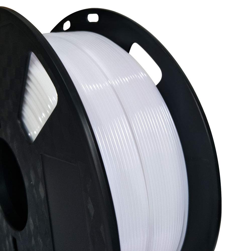 White Petg Filament 1.75 Mm 1Kg 3D Printer Filament 2.2Lbs Spool 3D Printing Material Fit Most Fdm Printer Easy To Print Cc3D Wh