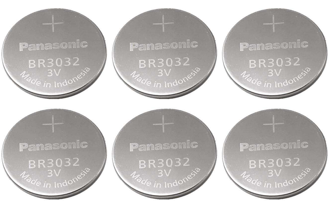 Panasonic Battery, Lithium Button Cell Br3032 (6 Pieces)