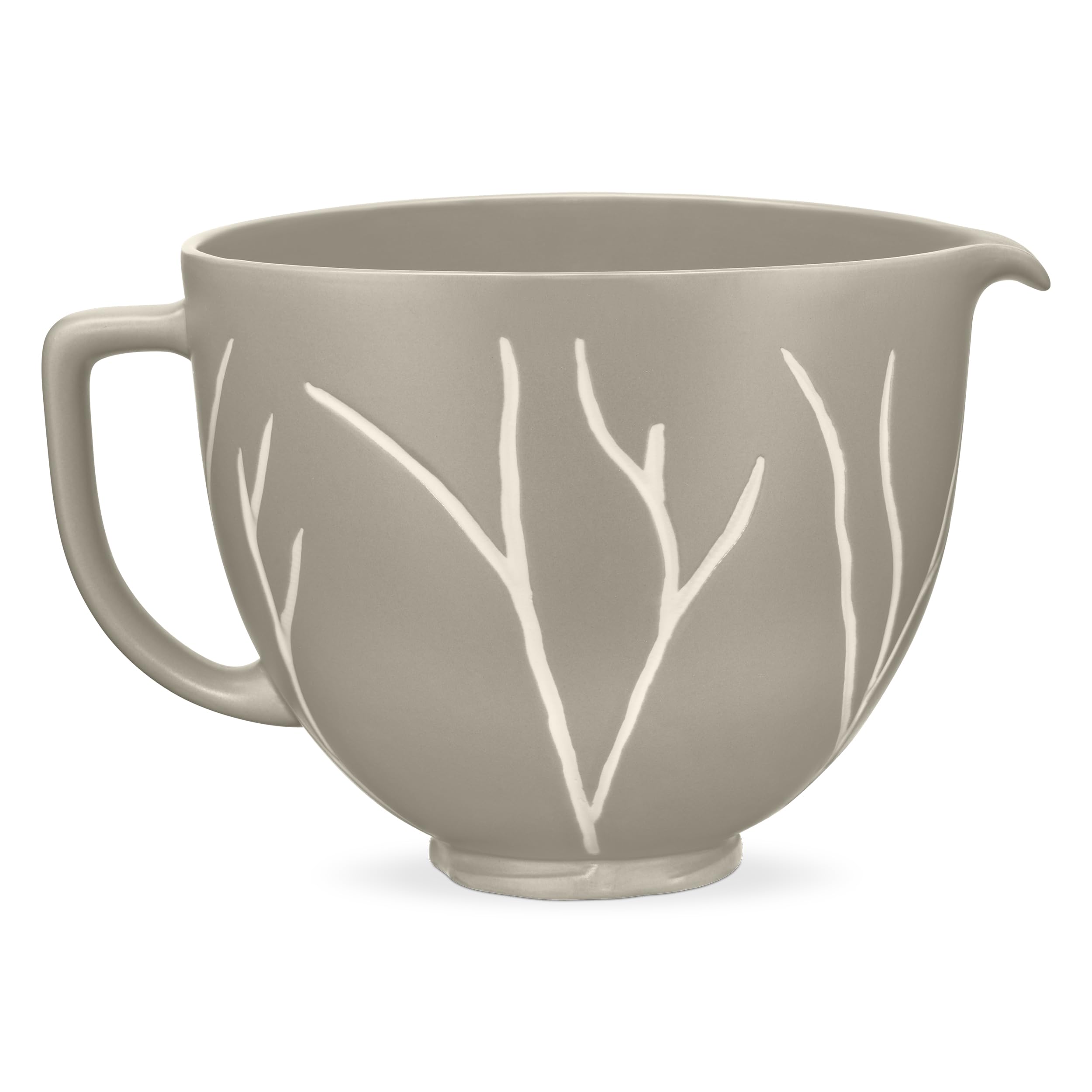 KitchenAid 5 Quart Bare Leaves Ceramic Bowl, KSM2CB5BL