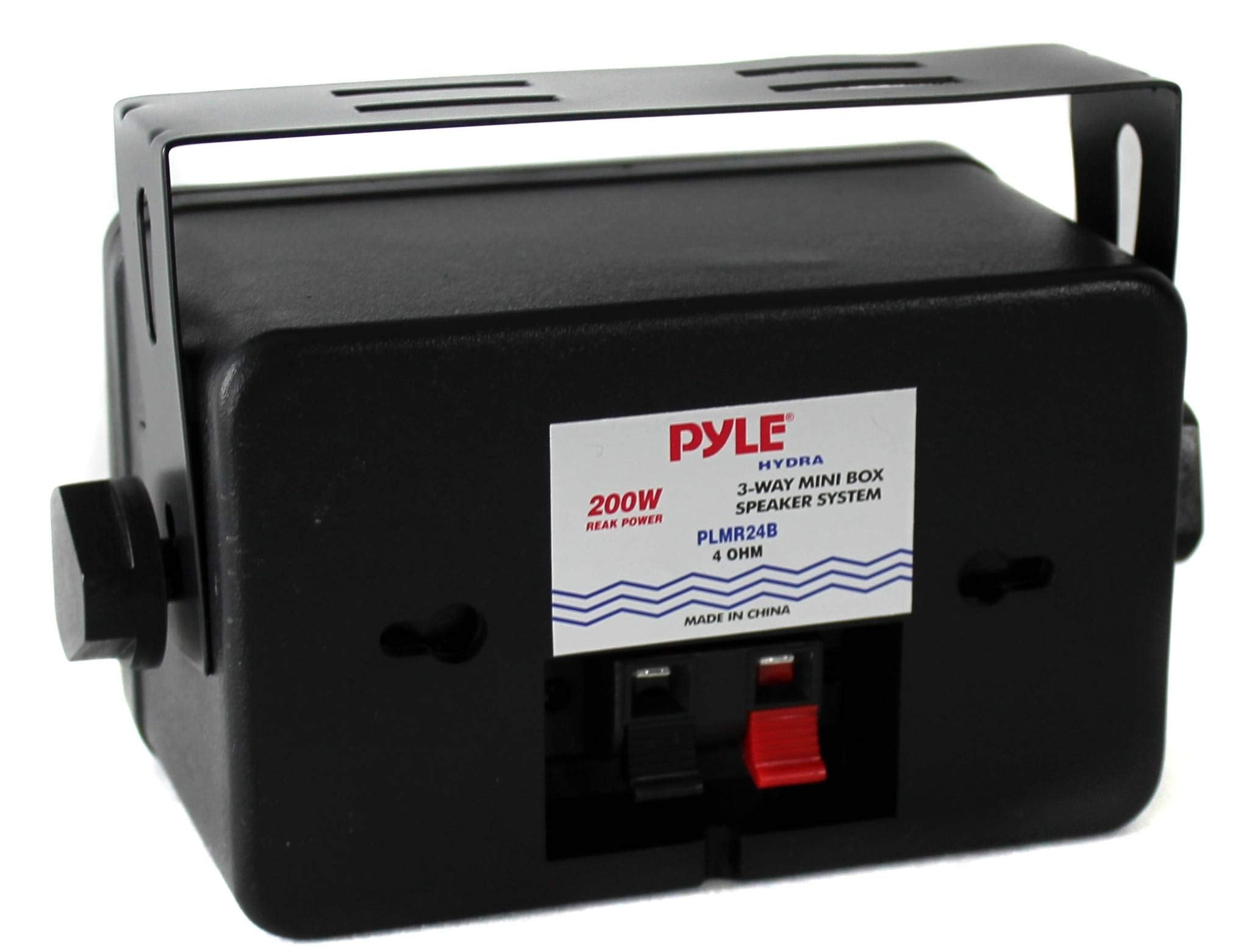 Pyle 3 Way Mini Box Speaker System   3.5 Inch 200 Watt Waterproof Marine Grade Mount Speakers   In A Heavy Duty Abs Enclosure Gr