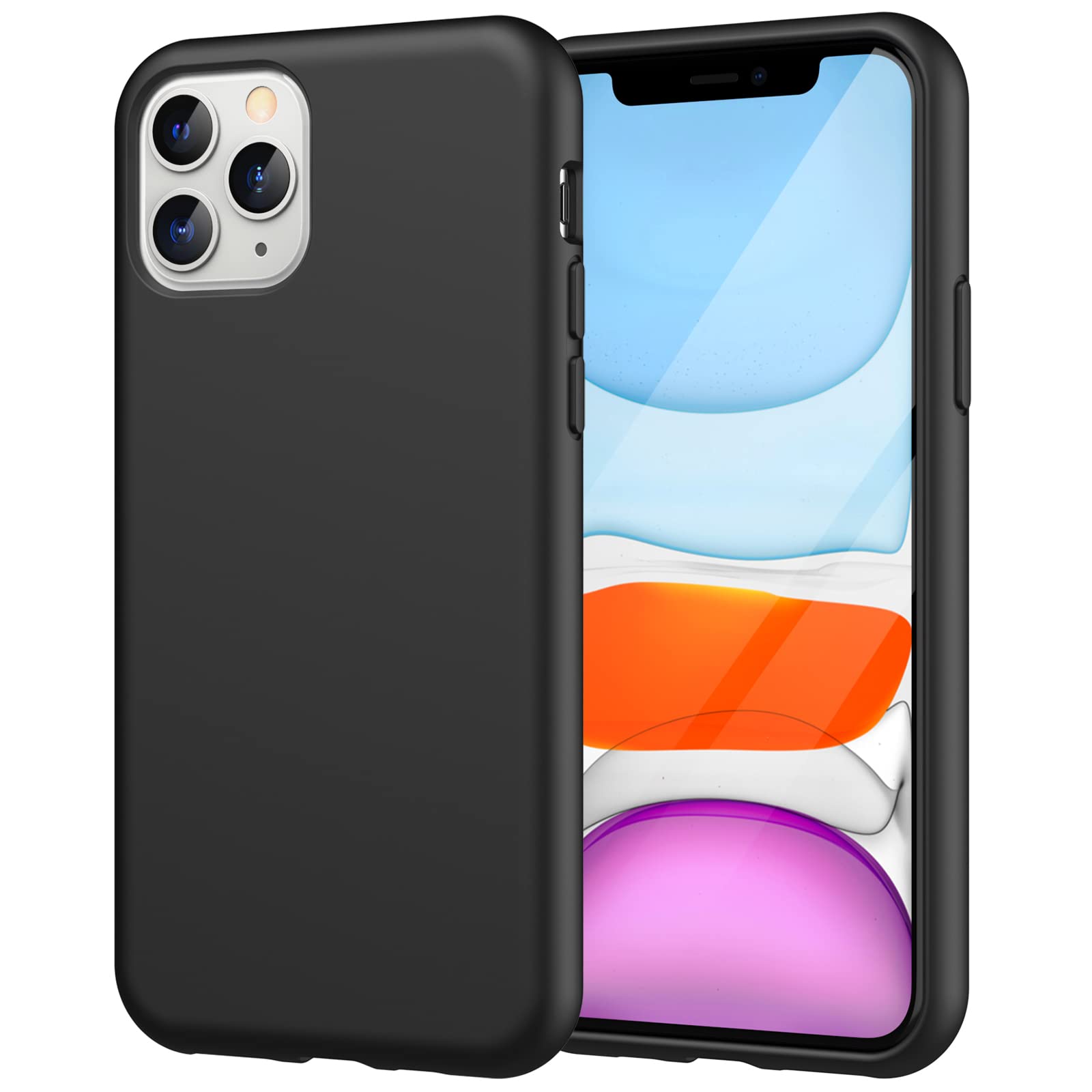 Jetech Silicone Case For Iphone 11 Pro 5.8 Inch, Silky Soft Touch Full Body Protective Phone Case, Shockproof Cover With Microfi