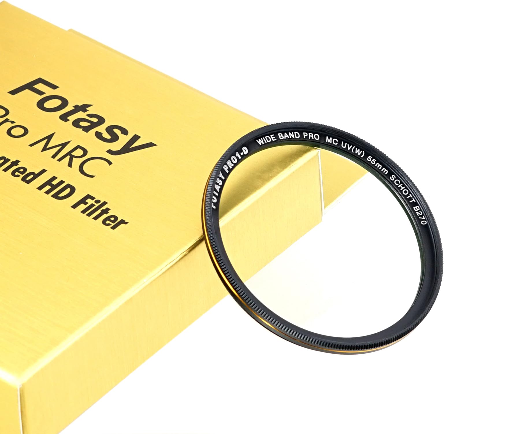 Fotasy 55Mm Ultra Slim Uv Protection Photography Filter, Nano Coatings Mrc Multi Resistant Coating Oil Water Scratch, 16 Layers