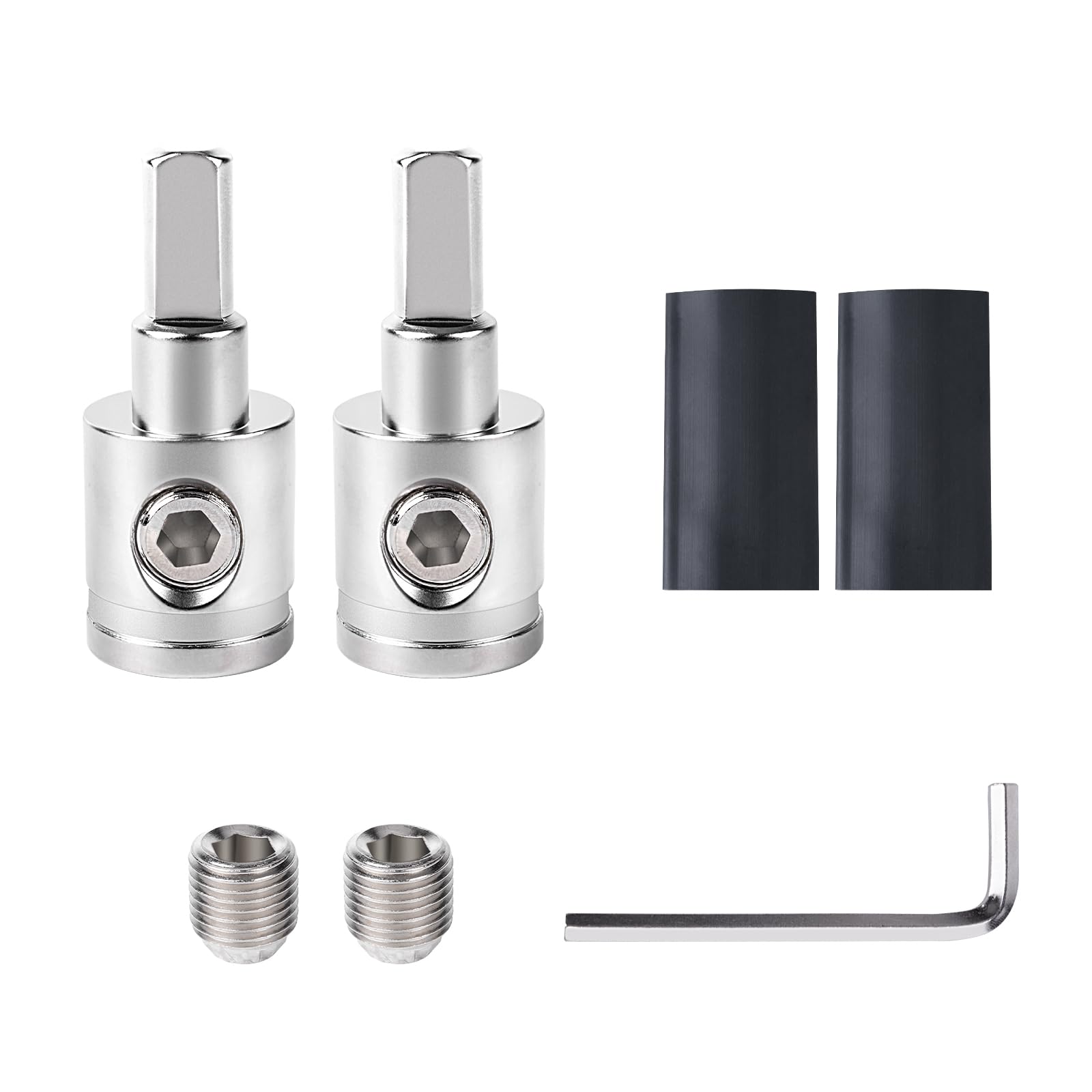 Tottist Amp Input Reducer 0 Gauge To 4 Gauge (2Pcs) Car Stereo Audio Awg Pin Power Ground Wire Reducer 2Pcs