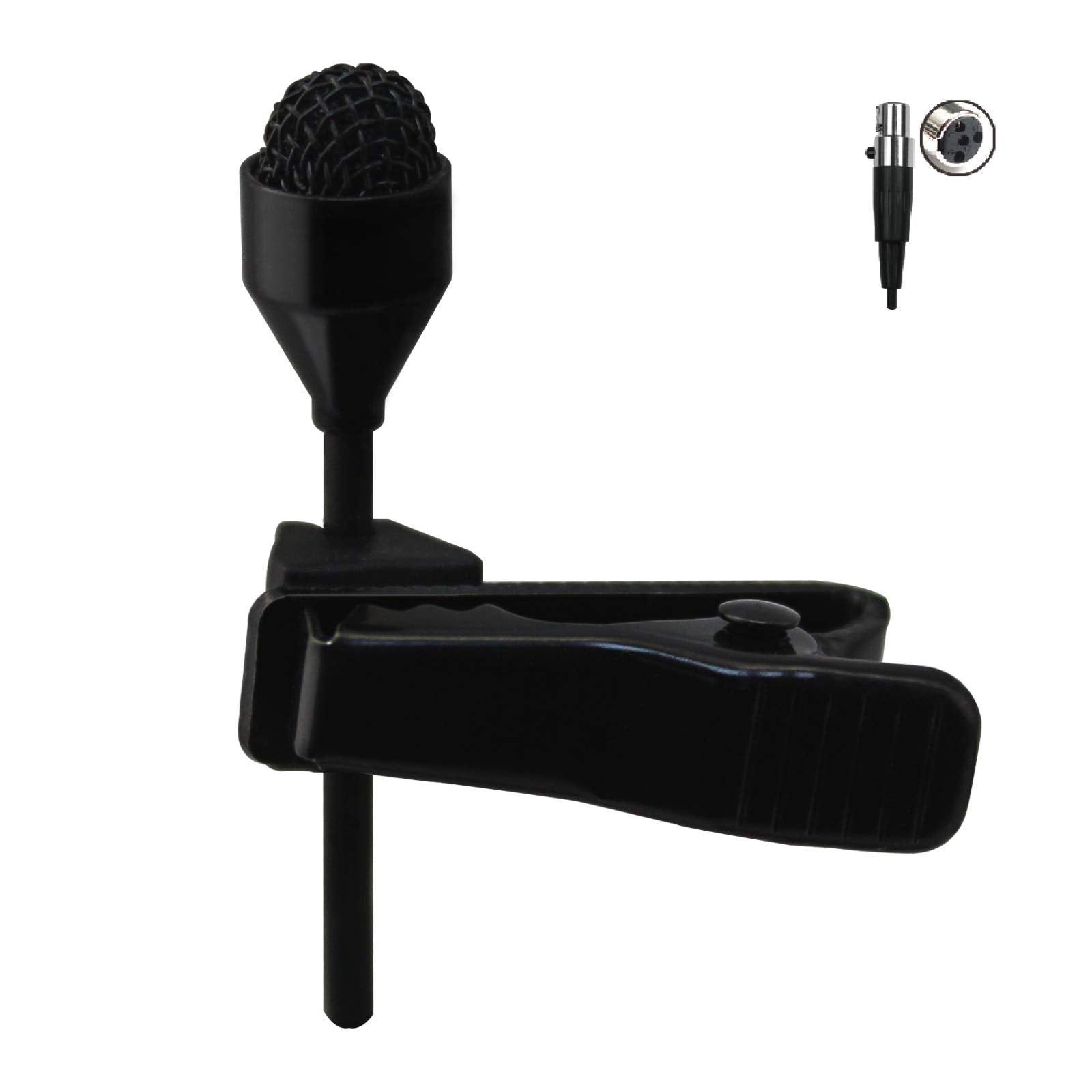 J K Mic J 044 Lavalier Lapel Clip On Omni Directional Condenser Microphone Compatible With Shure Wireless Transmitter (Mini Xlr