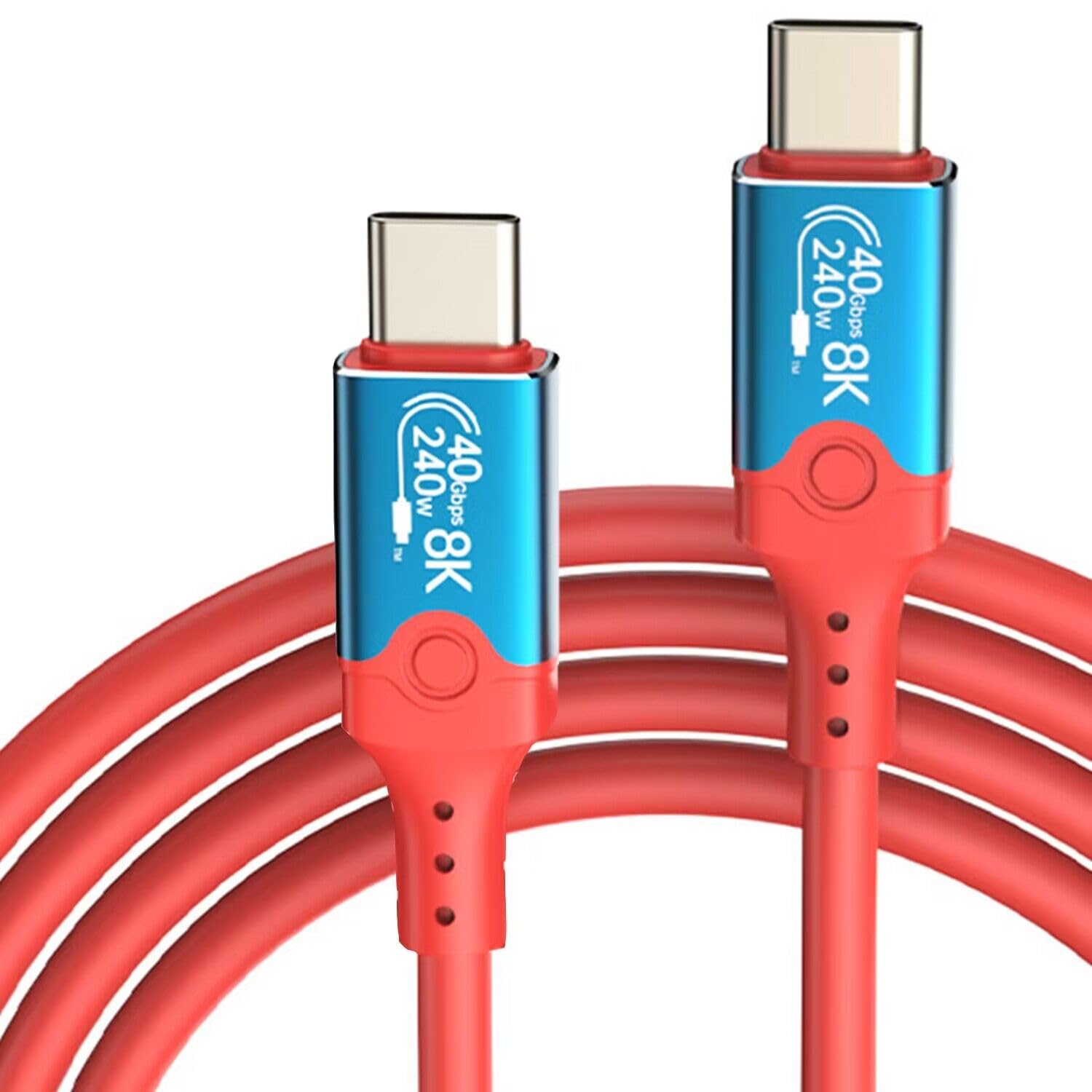 Akwor 8K Usb C To Usb C Monitor Cable 6.6Ft, Usb 4 Cable For Thunderbolt 4 Cable,?8K@60Hz, 40Gbps, 240W? Type C Charger Cable Display Cable For Iphone 15/16 Series, Macbook, Ipad Pro, Imac, Ssd, Hub