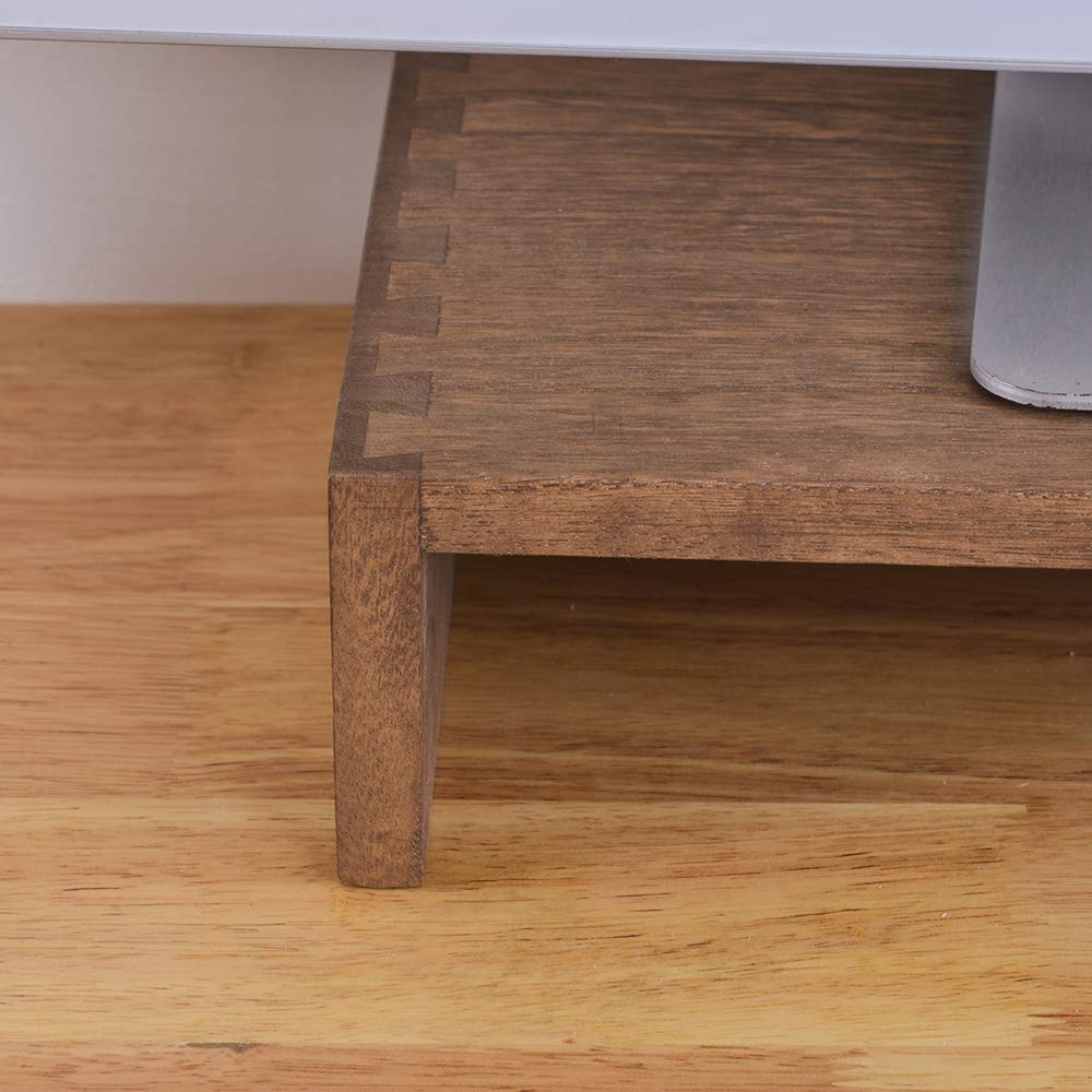 Kirigen Monitor Stand Wooden  Desk Stand Wood For Computer/Laptop/Tv Printer   Monitor Arms & Stands Desk Riser For Office Organ