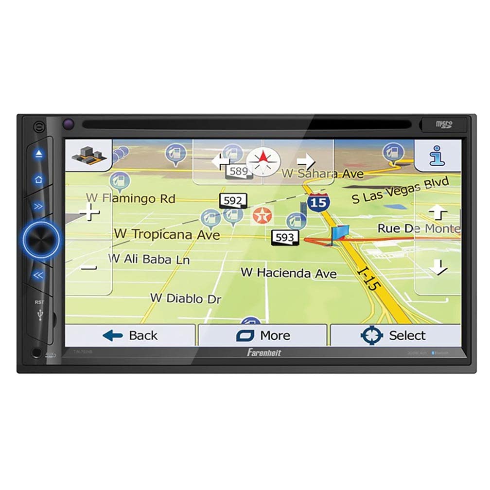Farenheit Tin 702Hb 2 Din 6.2 Lcd Gps Navigation Dvd Multimedia Source Unit Wandroid Phonelink Bluetooth V4.0
