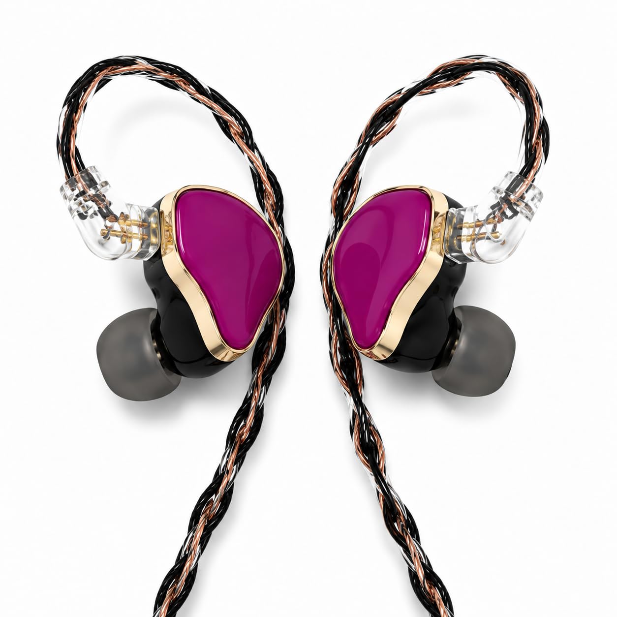 HiFi Wired IEM Earbuds, 10mm Driver, 3.5mm InEar Earphones, Premium Look