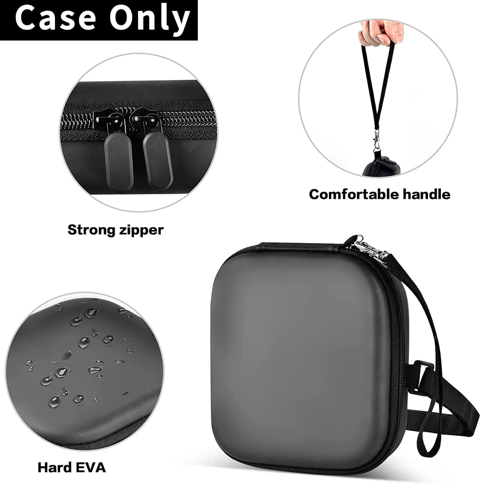 Ankhoh Portable Cd Player Case, Travel Carrying Holder Case For Walkman Discman With Cd Earphone&Cable Accessories Storage, Comp