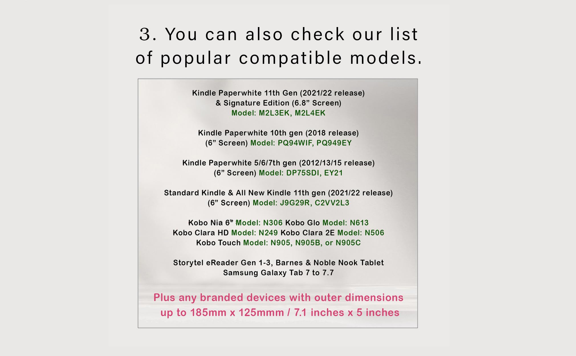 Universal Book Cover For Ereader Devices With 6 To 6.8 Inch Screen Or 7.5 To 5.1 Inches In Size. Works With Kobo, Nook, Kindle,