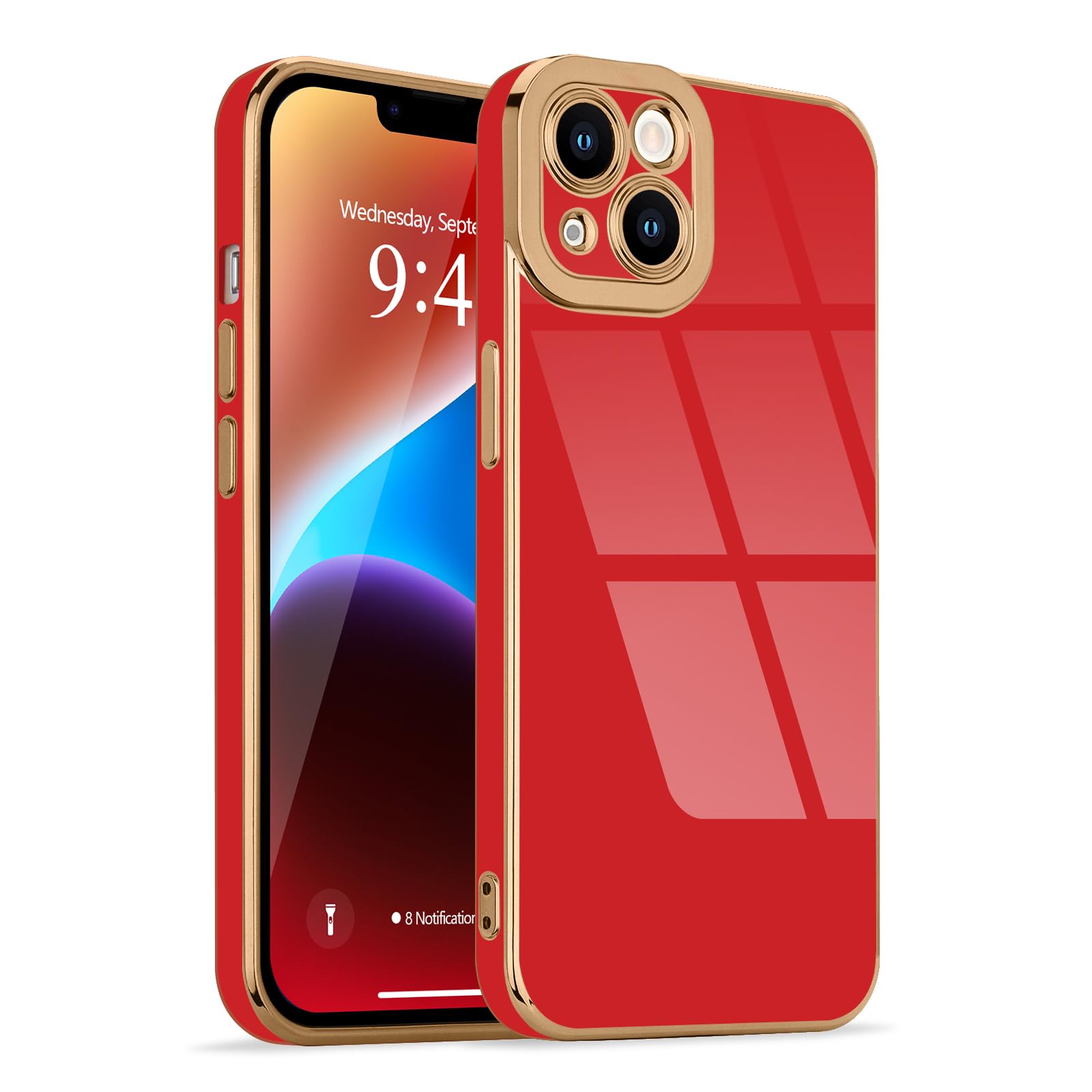 Lafunda For Iphone 14 Plus Case, Cute Slim Soft Silicone Shockproof Phone Cover For Women Girls Anti Scratch Protective Luxury S