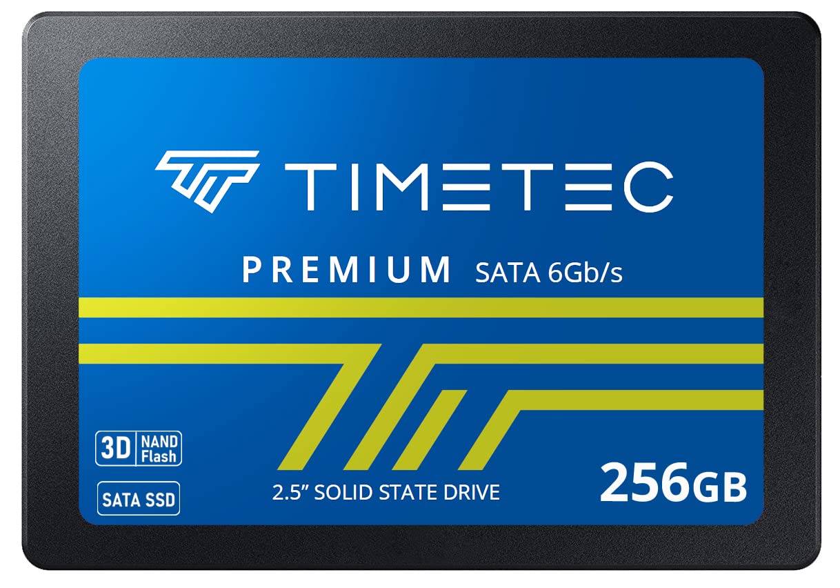 Timetec 256Gb Ssd 3D Nand Qlc Sata Iii 6Gb/S 2.5 Inch 7Mm (0.28') Read Speed Up To 530 Mb/S Slc Cache Performance Boost Internal Solid State Drive For Pc Computer Desktop And Laptop (256Gb)