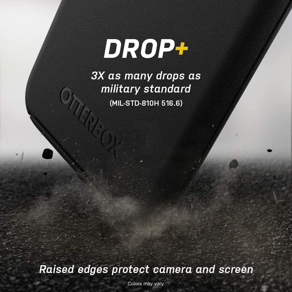 Otterbox Iphone 12 & Iphone 12 Pro Symmetry Series Case   Black, Ultra Sleek, Wireless Charging Compatible, Raised Edges Protect