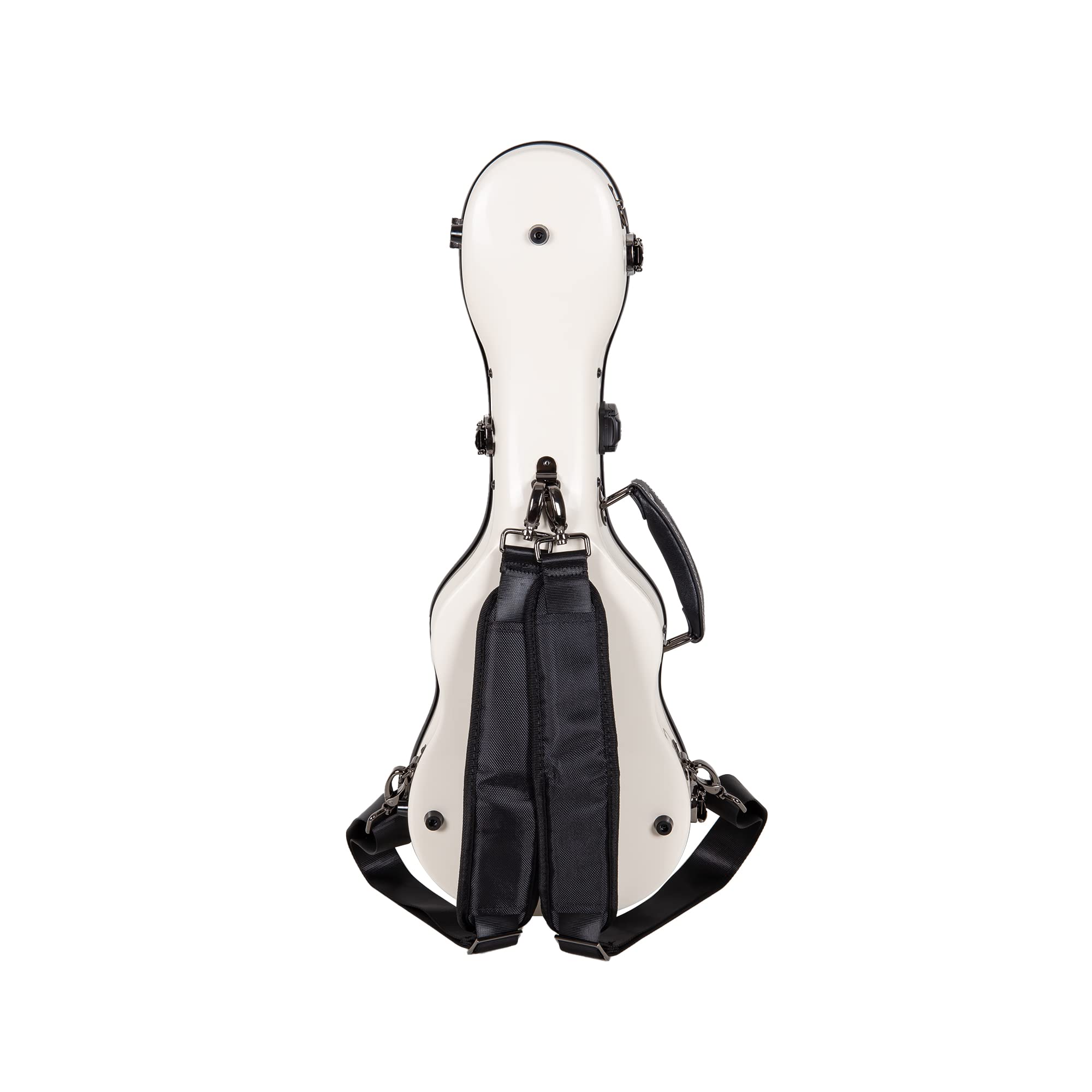 Crossrock Fiberglass Case With Tsa Lock For 24 Concert Ukulele-Milky White(Crf2020Cumw)