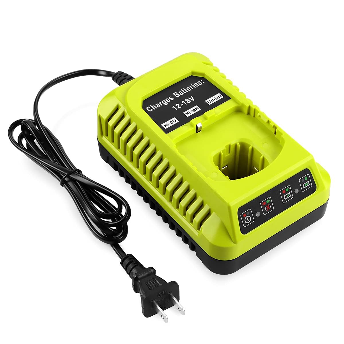 Powilling 18Volt P117 Rapid Charger Replace For Ryobi 18V Battery One+ Li Ion & Ni Cad Ni Mh Battery P102 P108 P189 P197 P103 P1