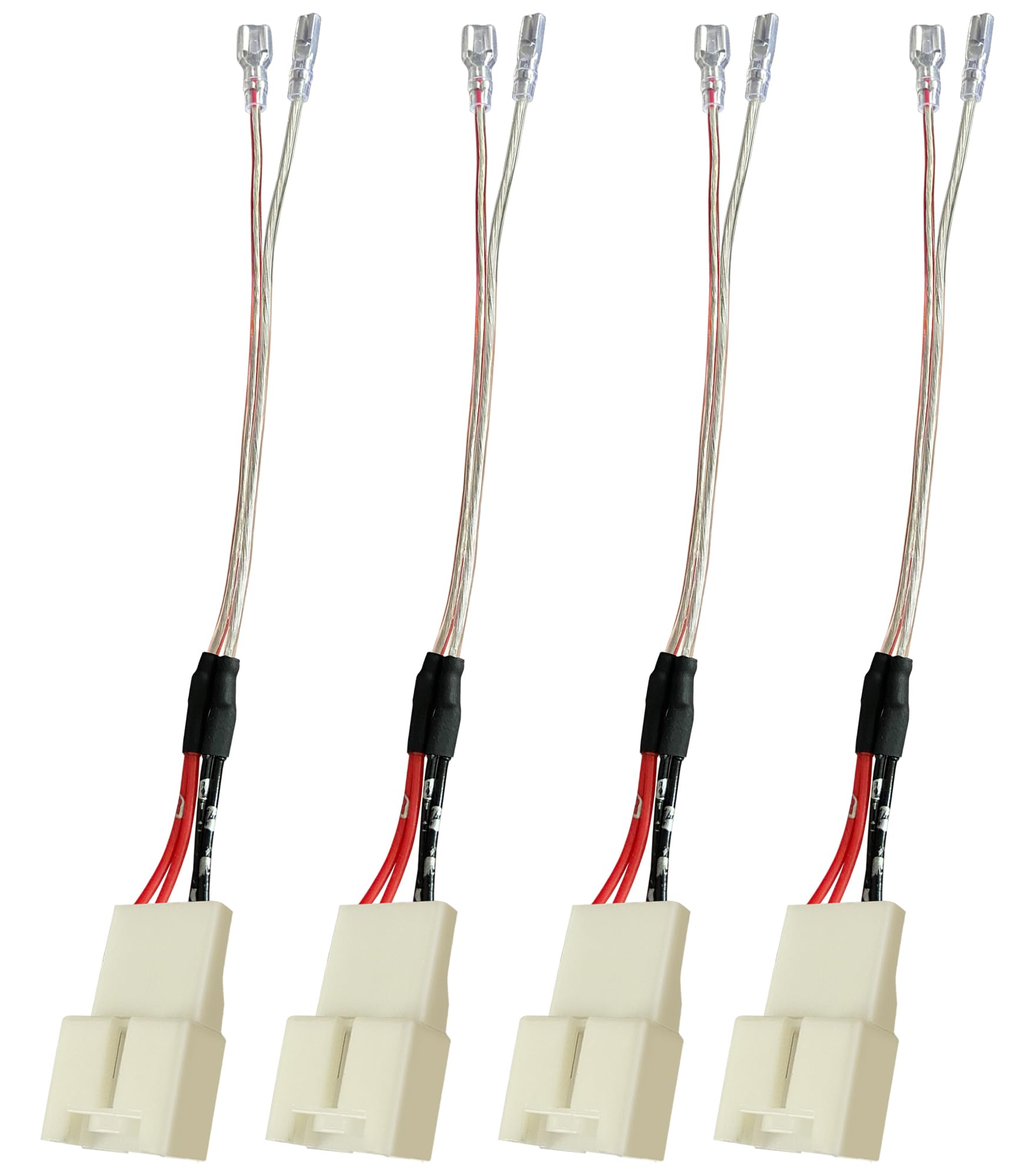 Car Door Speaker Wiring Harness Replacement For 2011 2021 Ford F150 Escape Focus Mustang Mazda 2 3 6 Cx5 Lincon Aftermarket Speaker Wire Adapter Connector Plug, 4Pcs