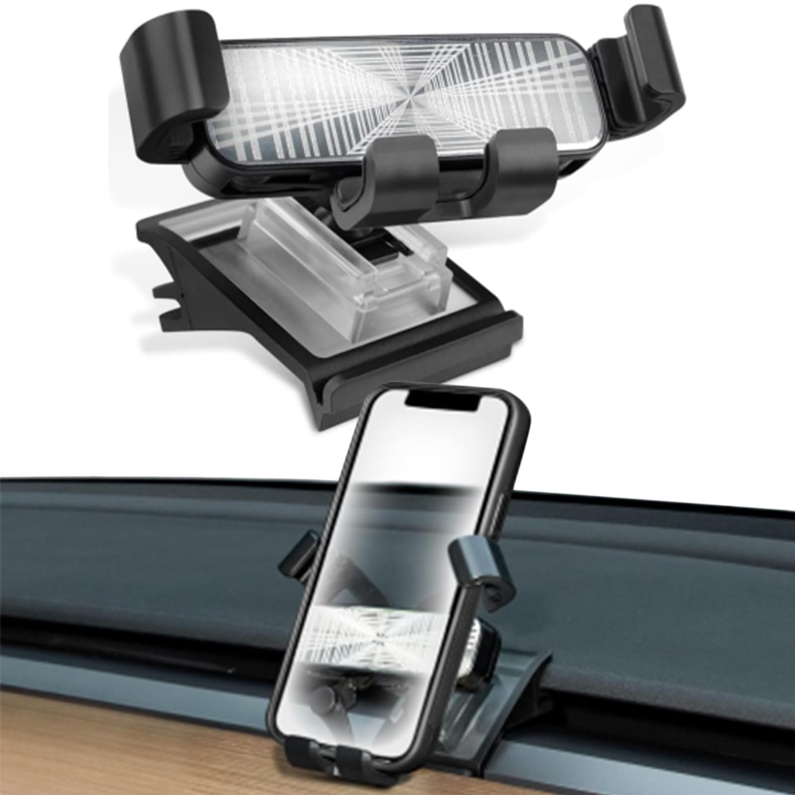 Klutchtech Car Phone Holder For Model 3/Y Phone Mount Dashboard Phone Holder Fits 4 7Inch Phones For Model 3/Y Accessories 2016 2023