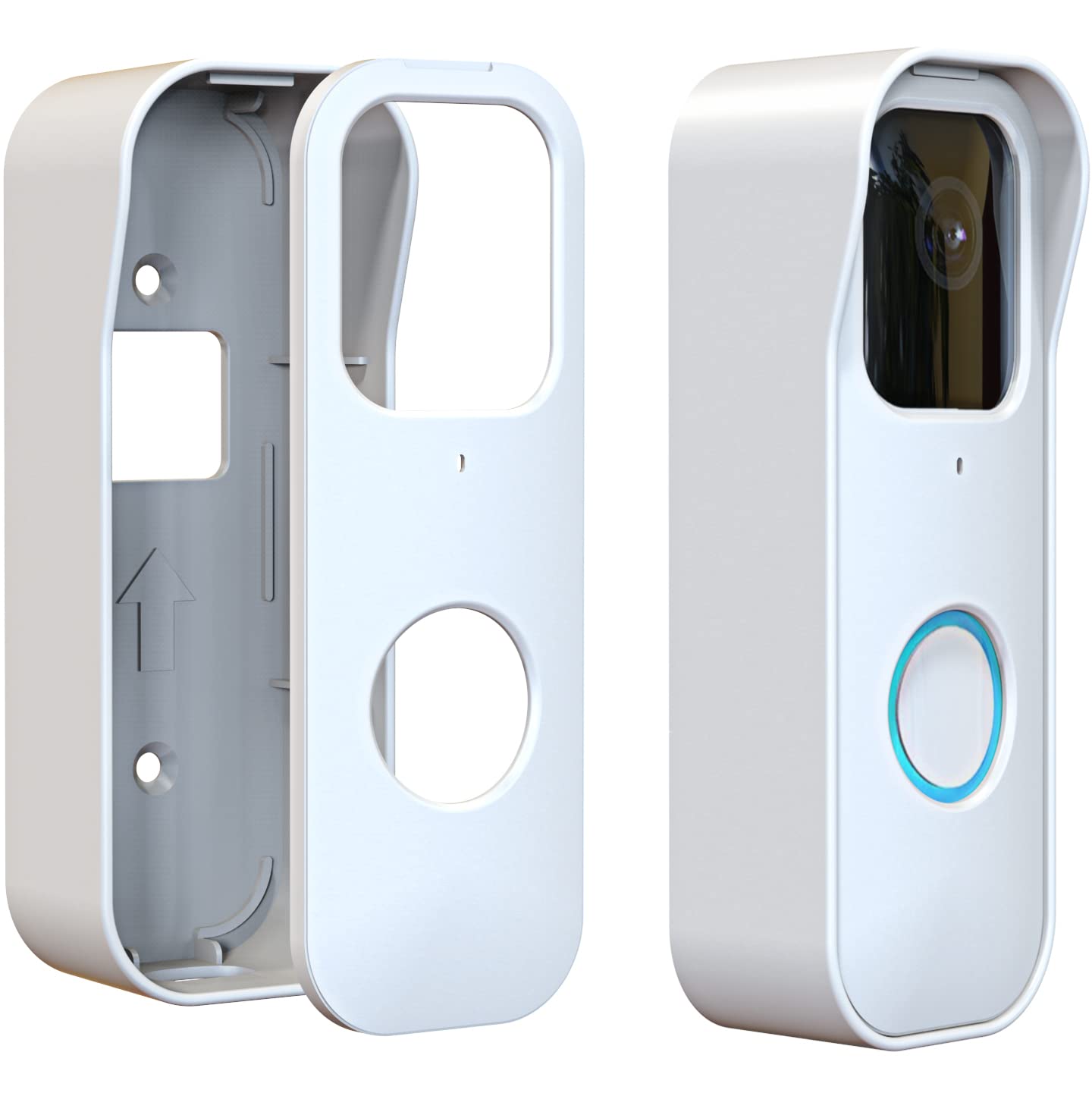 Blink Doorbell Mount For Blink Video Doorbell, No Drilling Blink Mount Bracket, Easy Installation For Blink Doorbell Camera Security System (The Blink Doorbell Is Not Included),White