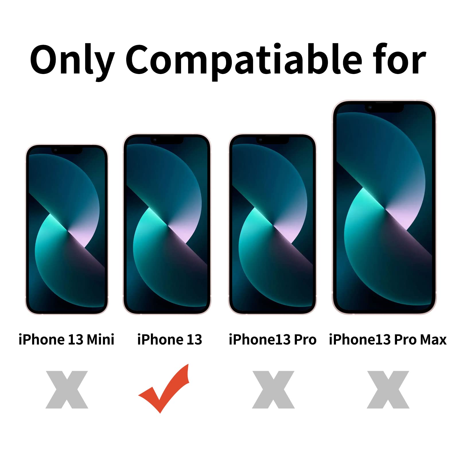 Tenoc Phone Case Compatible With Iphone 13 & Iphone 14, Glitter Case Clear Sparkling Protective Bumper Cute Cover For Girls Wome