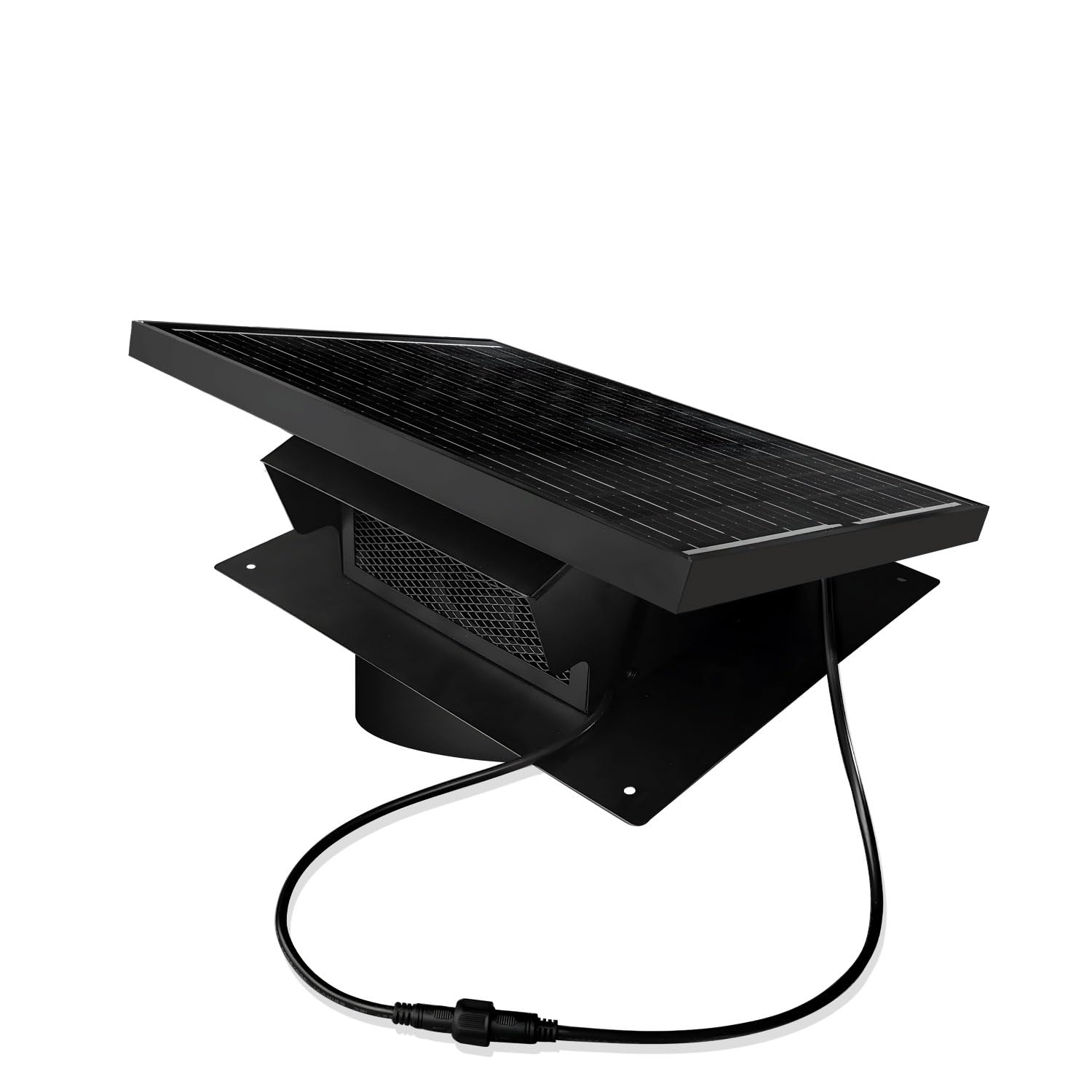 25W Solar Roof Vent Fan With 8 Inch Removable Roof Vents,Solar Attic Exhaust Fan For Ventilation System,Ideal Soalr Roof Fan For