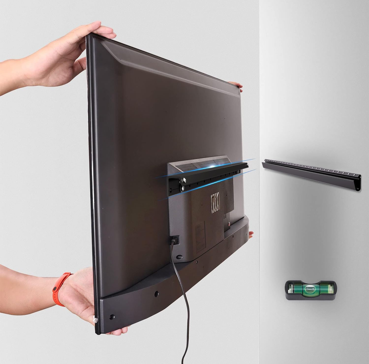 Antimbee Studless Drywall Tv Mount For 32 75 Inch Tvs, No Stud Tv Wall Bracket Max Vesa 600X400Mm Up To 150 Lbs Universal Fits M