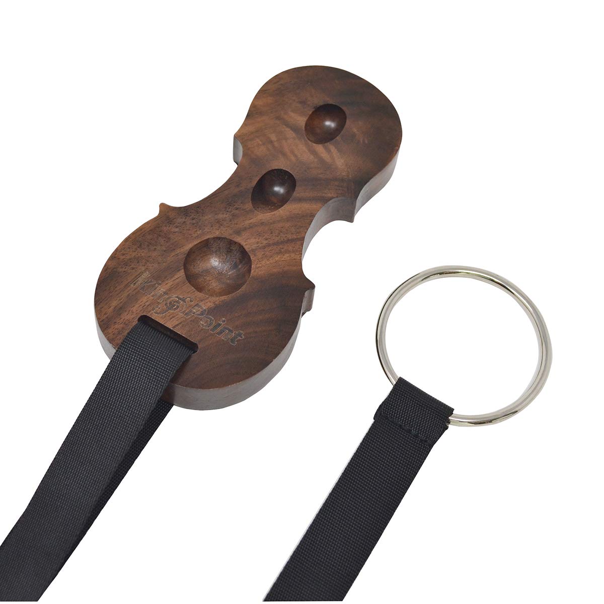 Kingpoint Hardwood Cello Endpin Non Slip Stop Holder Rest Anchor Protector Pad Cello Antiskid Device With Straps (Black Walnut)
