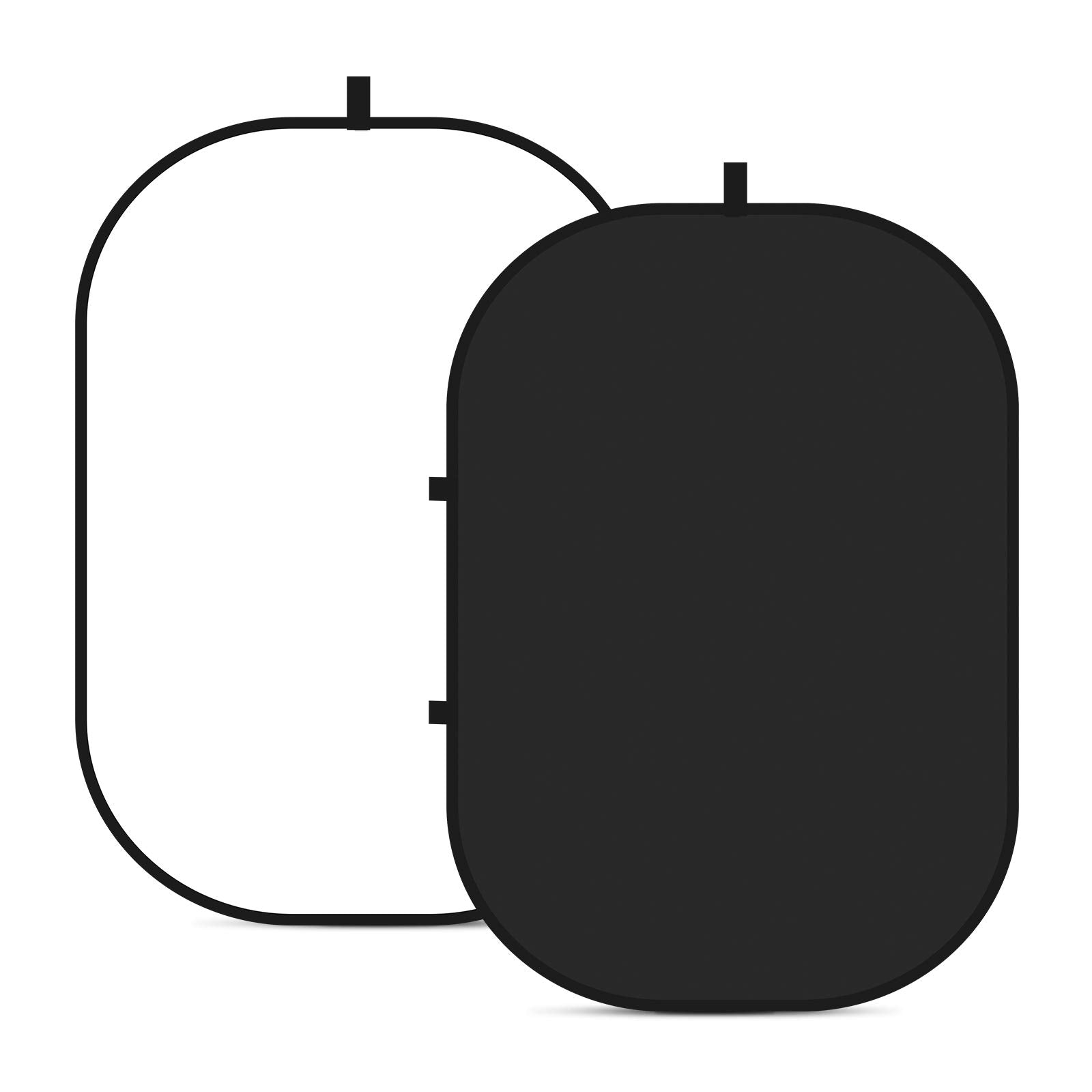 Neewer Chromakey Backdrops, Double Sided Black Screen And White Screen, 2 In 1 Collapsible And Reversible Background For Photogr