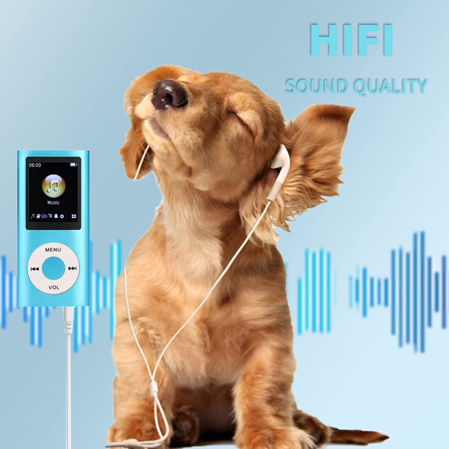 Mp3 Player, Portable Lossless Sound Slim Mp3 Music Player With Earphone, 1.8 Inch Lcd Screen Digital Music Player, (Memory Card