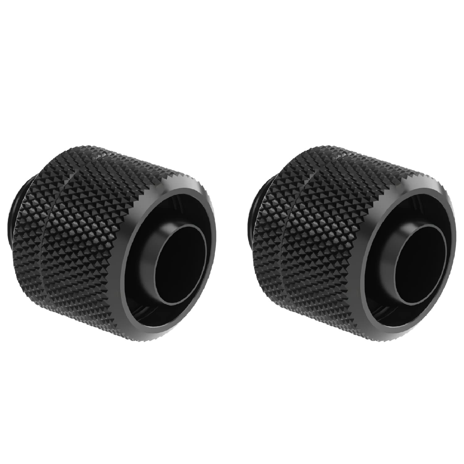 Dracaena 2 Pack G1/4'' Thread To 3/8'' Id, 5/8'' Od Compression Fitting For Soft Tubing, Soft Tube Connectors For Computer Water