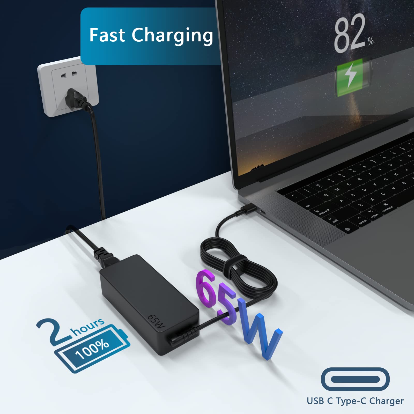 65W Usb C Laptop Charger For Lenovo Thinkpad X13 T14 E15 L13 L14 Yoga T15 Gen 4 3 2,Lenovo Thinkbook 15 Gen 4 3 2 Acl Iap Busine