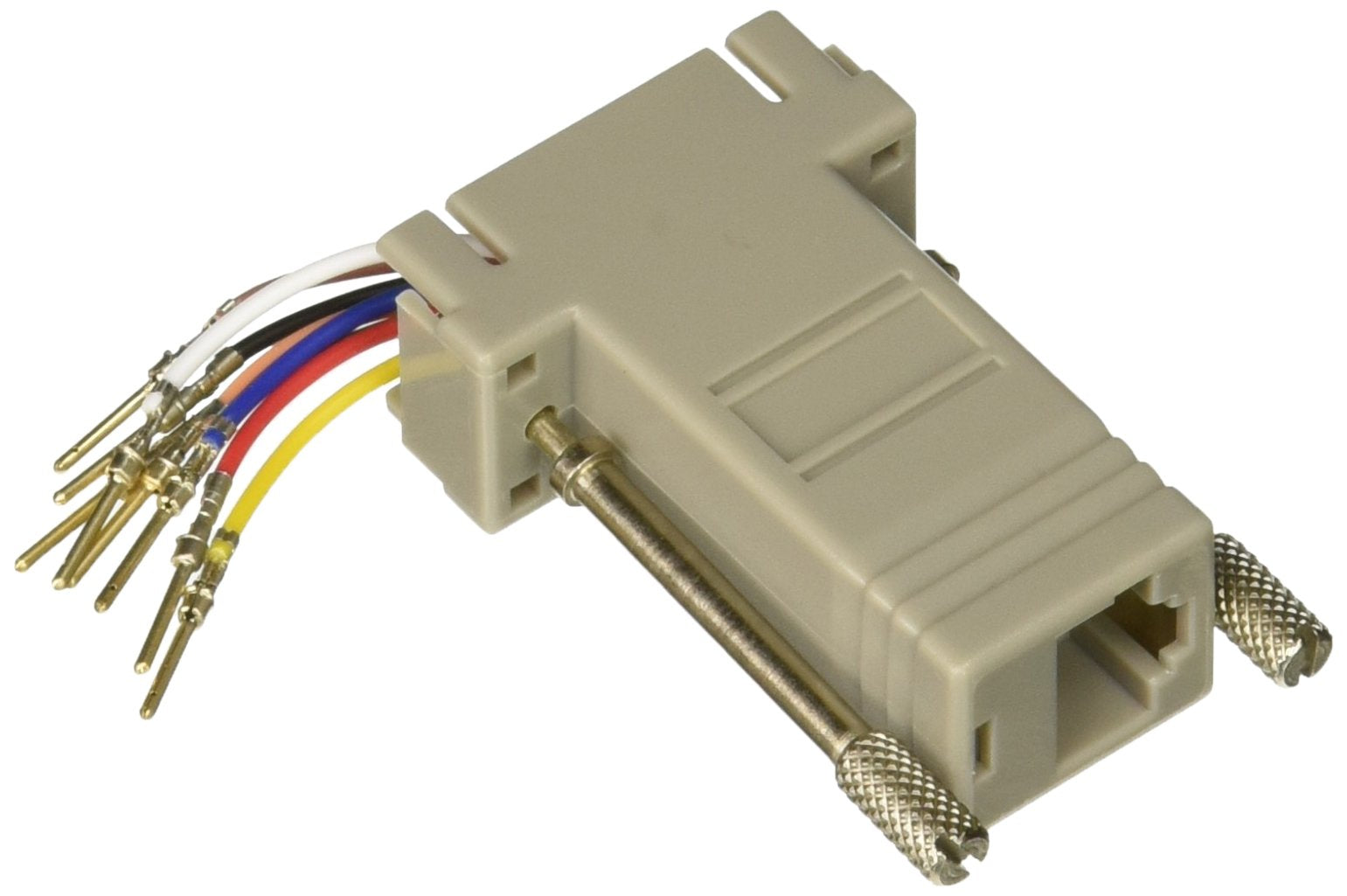 Cablewholesale Db9 To Rj45 Modular Adapter   M/F   Serial Adapter, Db9 Male To Rj45 Female Jack, Gray, Db9 Rj45 Adapter, Db9 Mal
