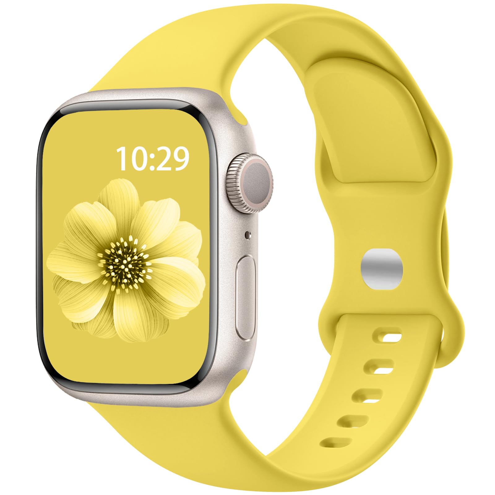 Imivio Sport Band Compatible With Apple Watch Sport Band 38Mm 40Mm 41Mm 42Mm 44Mm 45Mm 49Mm For Women Men, Soft Silicone Waterpr