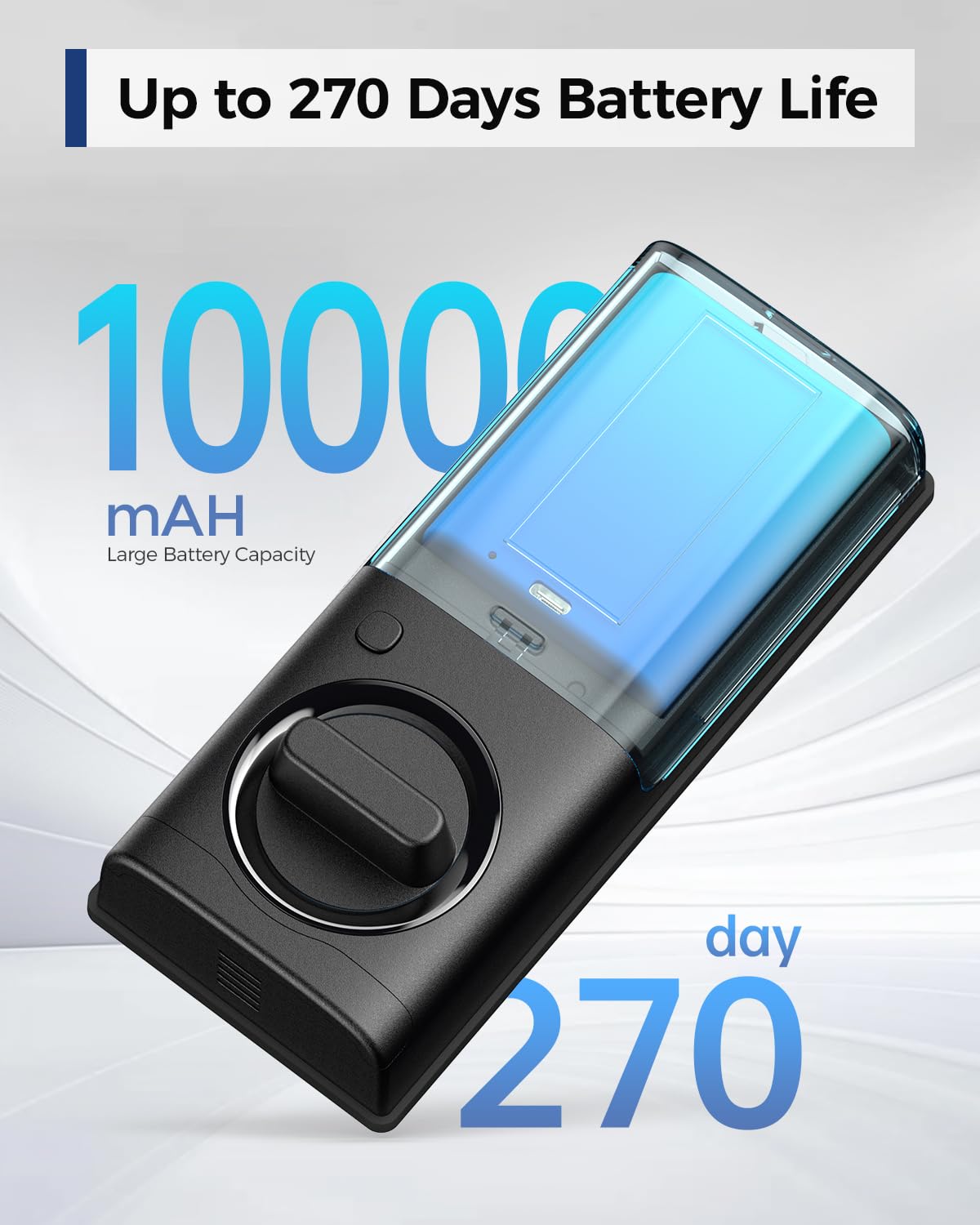 Lndu Smart Lock With 6 In 1 Camera+Doorbell+Fingerprint Keyless Entry, Wifi Door Lock For Front Door With 32Gb Emmc, 2K Doorbell